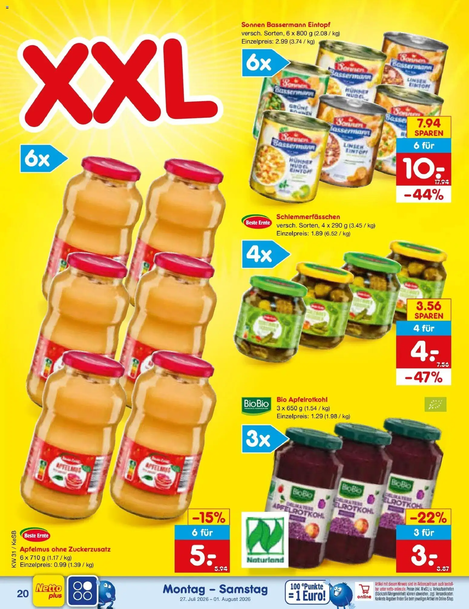 Netto Marken-Discount Prospekt Kruft – gültig ab 27.07.2026 | Seite: 32 | Produkte: Rotkohl