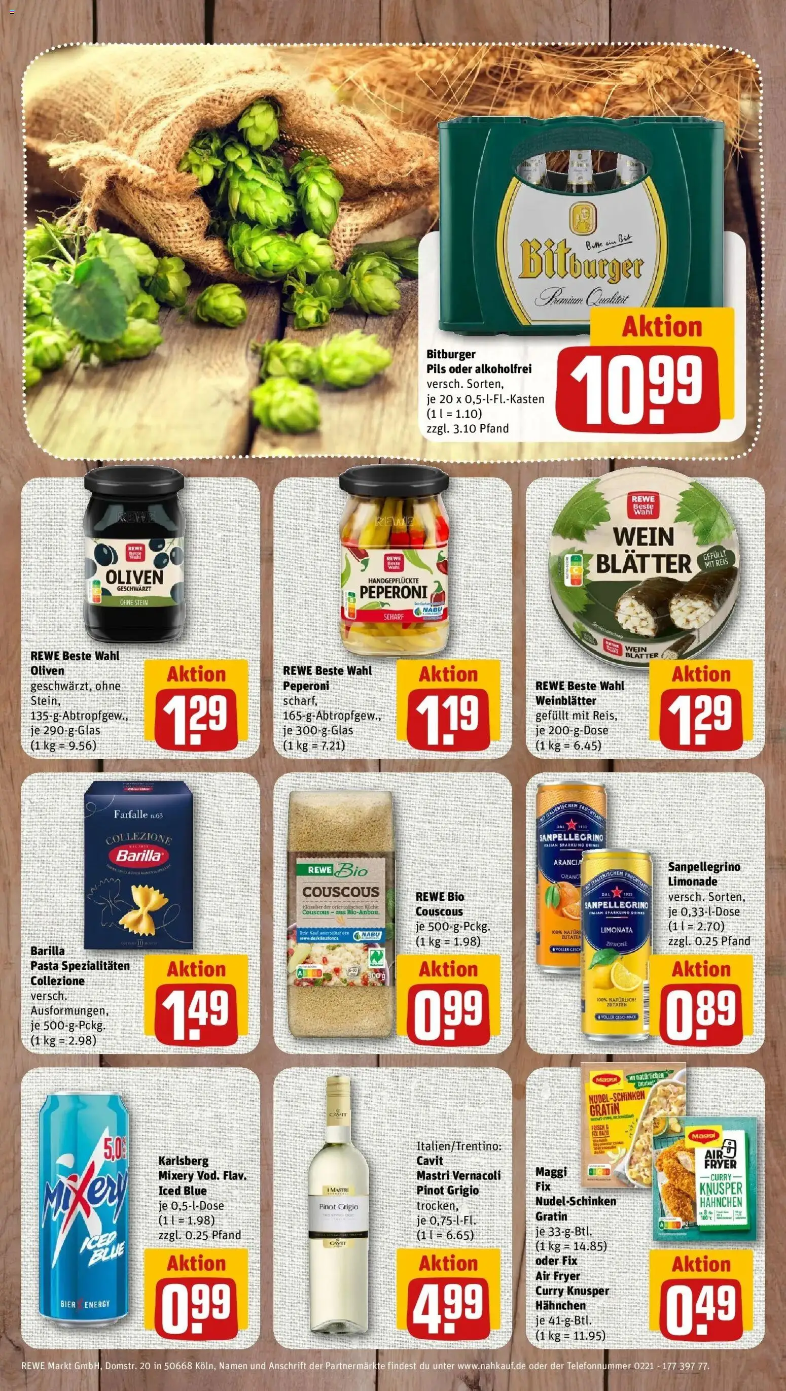 REWE Prospekt ab 31.08.2026 zum Blättern » Angebote | Seite: 8 | Produkte: Bitburger, Energy, Spezialitäten, Mixery