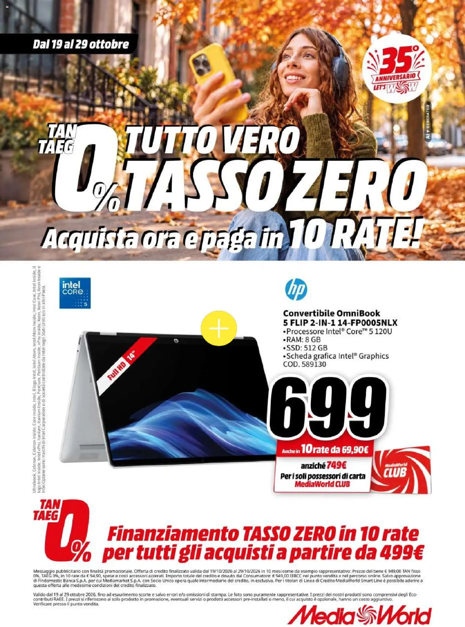 Volantino Media World del 19/10/2026 | Pagina: 18