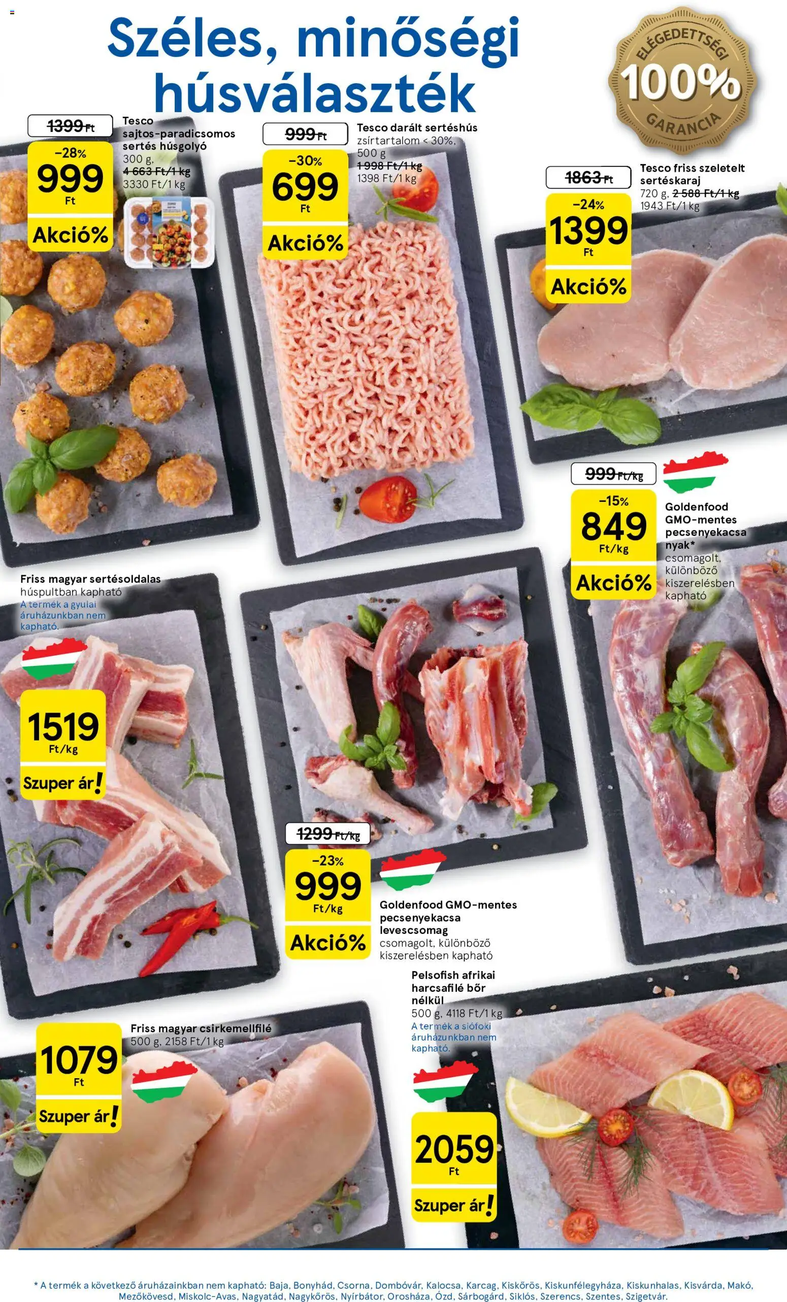 Tesco akciós ujság - amely érvényes a következő dátumtól: 2026.10.01. | Oldal: 3 | Termékek: Sertésoldalas, Darált sertéshús, Bor, Csirkemellfilé