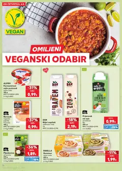 Kaufland HR Split-Ravne njive - amely érvényes a következő dátumtól: 2026.08.06. | Oldal: 16 | Termékek: Alpro, Vegán