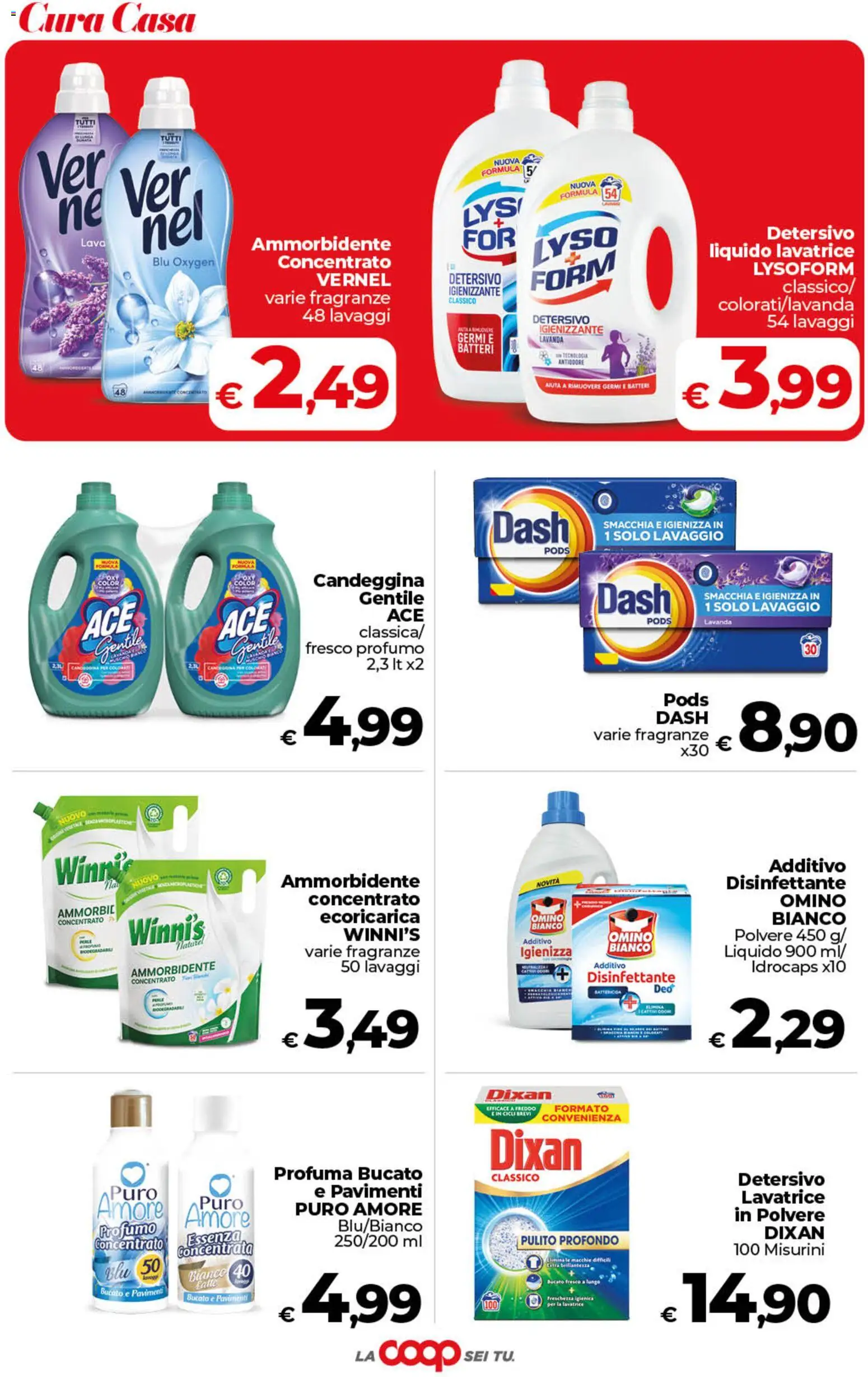 Volantino COOP del 13/10/2026 | Pagina: 38 | Prodotti: Ammorbidente, Candeggina, Lavanda, Profumo