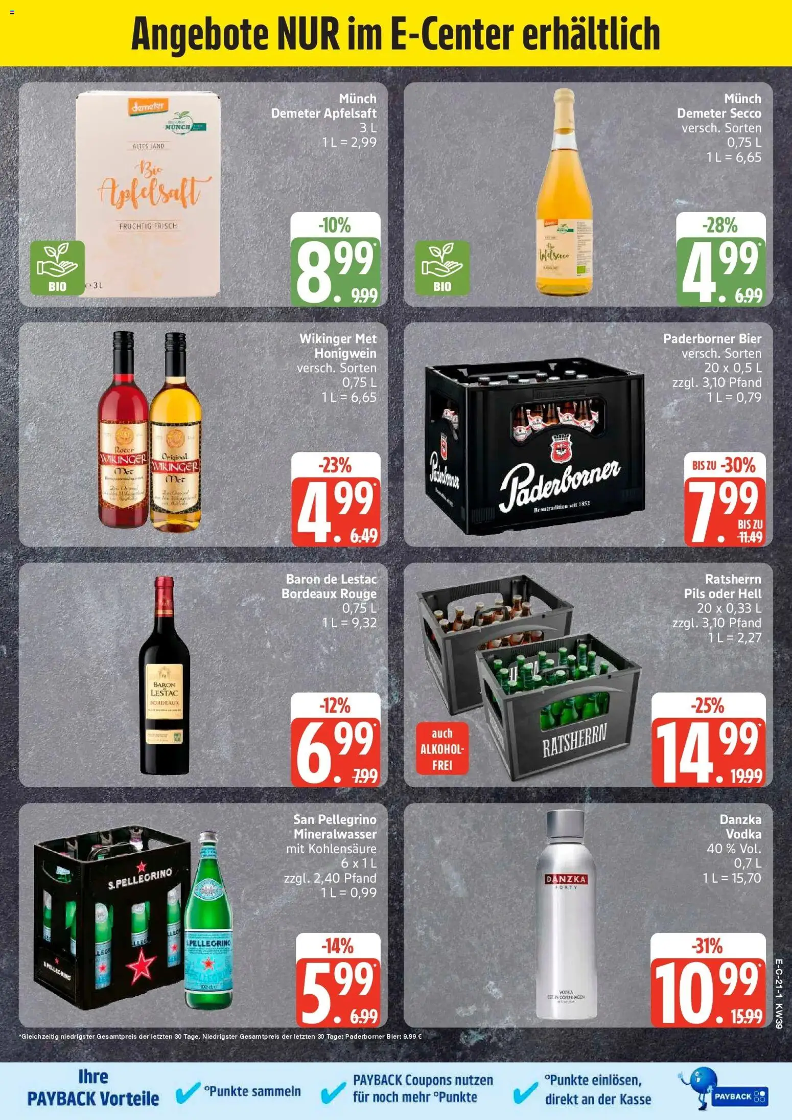 Edeka Prospekt Hemmoor (ab 21.09.2026) » Angebote Online | Seite: 29 | Produkte: Met, Bier, Rouge, Alkohol