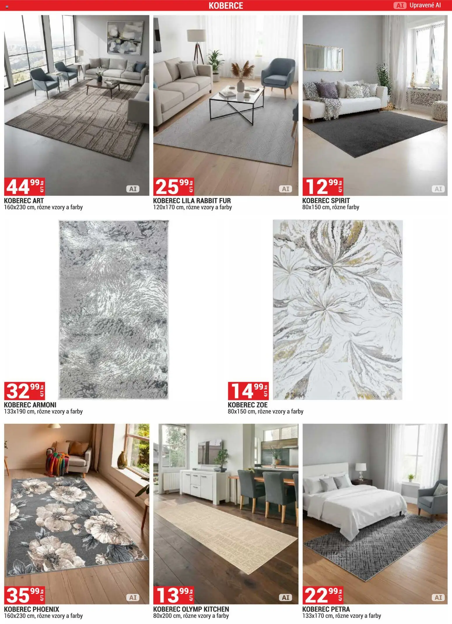 Nové Merkury Market akcie – leták je platný od 01.09.2026 | Strana: 13 | Produkty: Koberec, Koberce