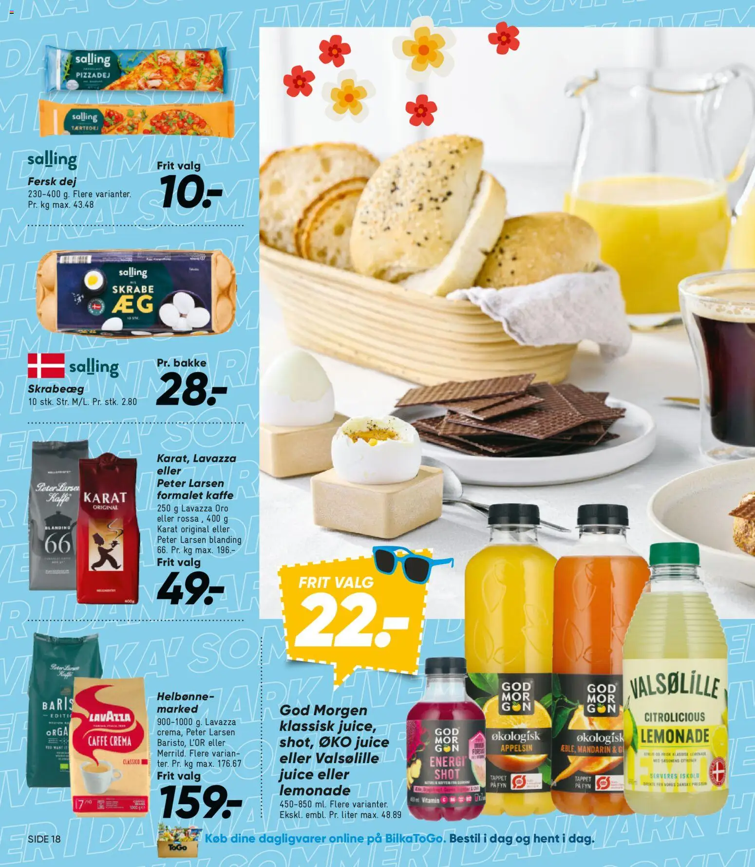 Bilka tilbudsavis – gyldig fra 10/07/2026 | Side: 32 | Produkter: Kaffe, Juice, Citroner, Pizzadej