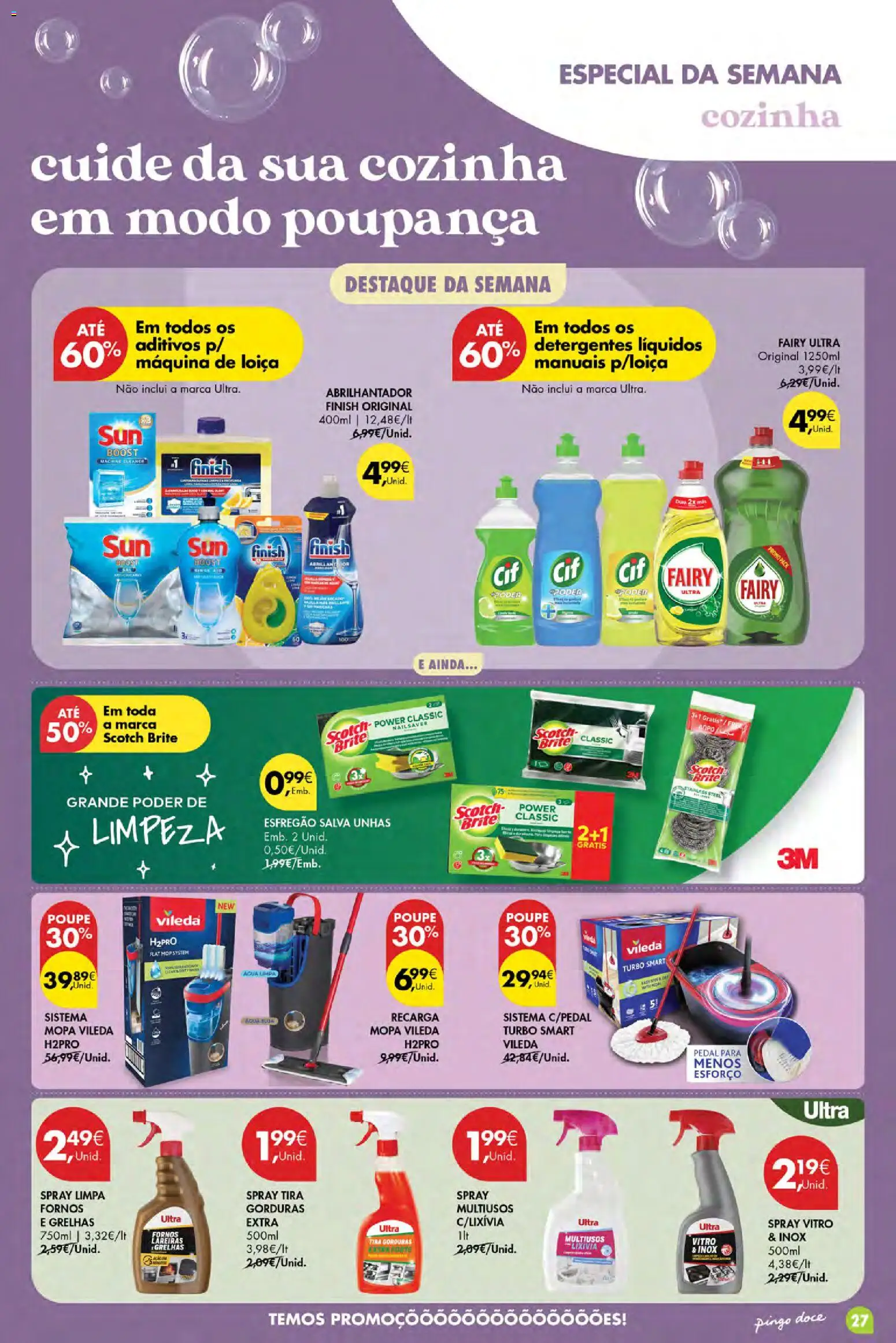Pingo Doce Poupe Esta Semana Açores │ válido de 13/08/2026 | Página: 27 | Produtos: Esfregão, Abrilhantador