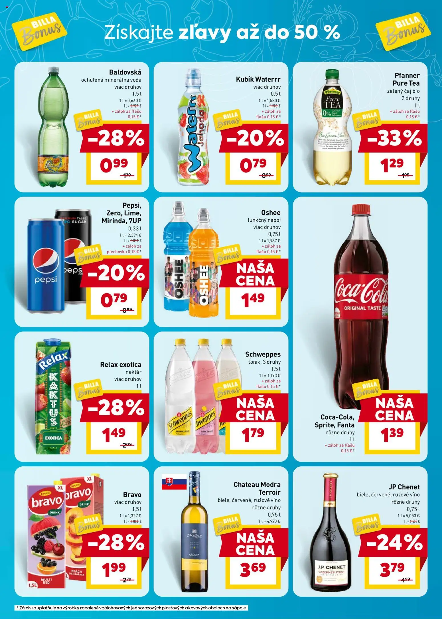Nové Billa akcie – leták je platný od 29.04.2026 | Strana: 7 | Produkty: Víno, Rúžové víno, Fanta, Baldovská