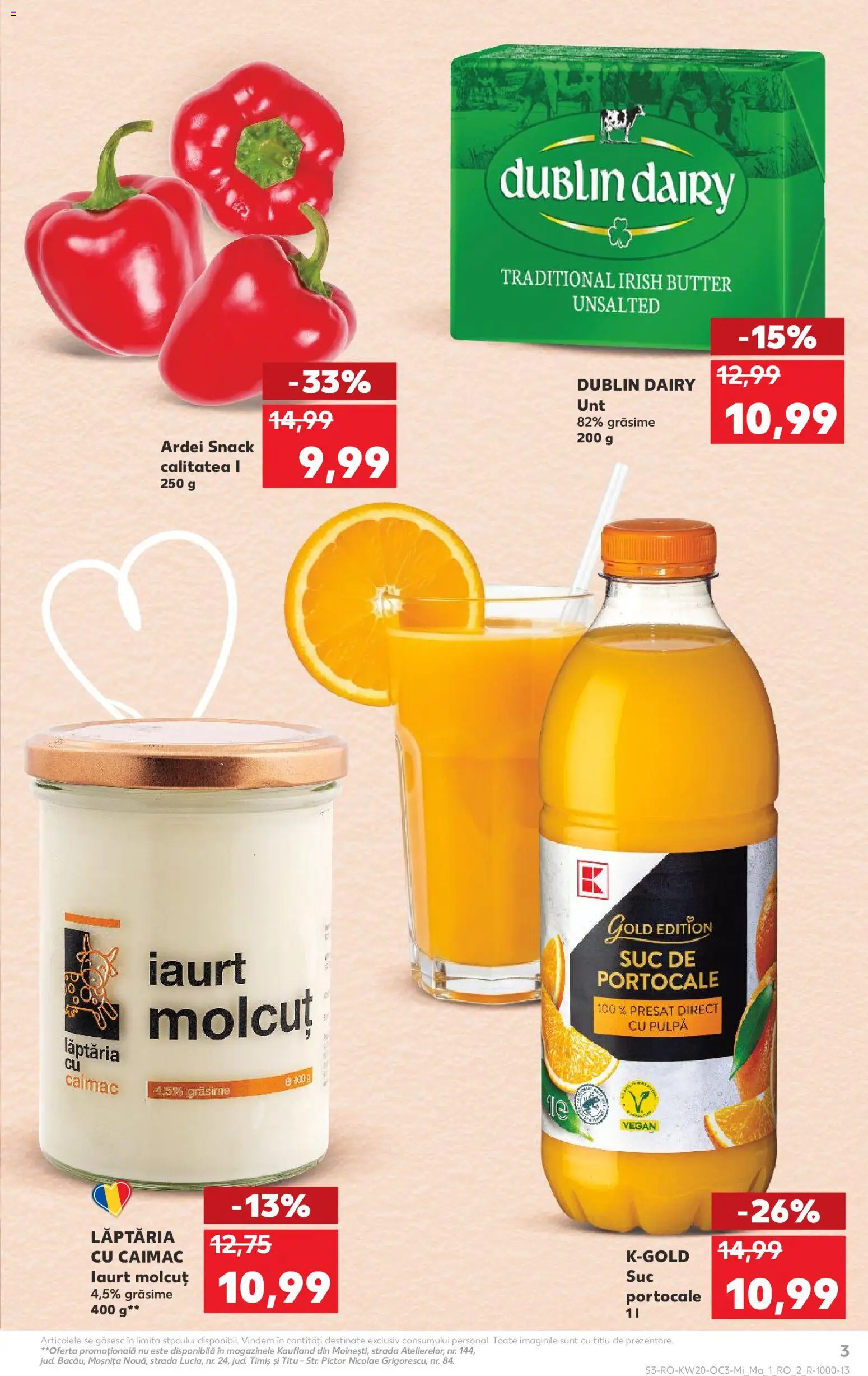 Kaufland RO akciós ujság - amely érvényes a következő dátumtól: 13.05.2026 | Oldal: 3 | Termékek: Vegán