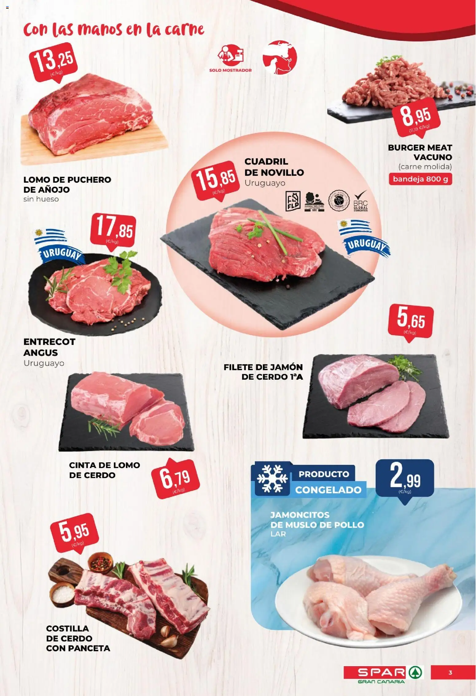 Spar folleto │ válido desde el 30/10/2026 | Página: 3 | Productos: Panceta, Entrecot, Bandeja, Carne