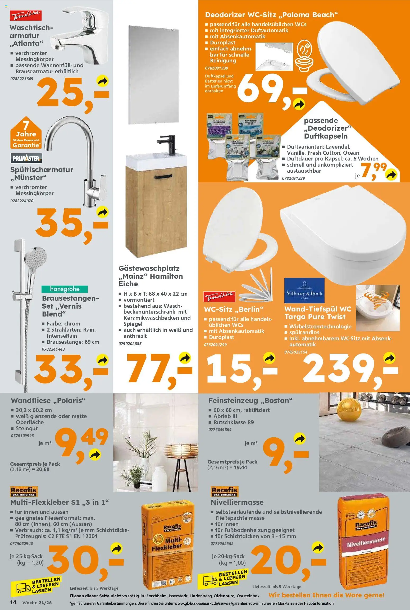 Globus Baumarkt Prospekt 	 – gültig ab 18.05.2026 | Seite: 14