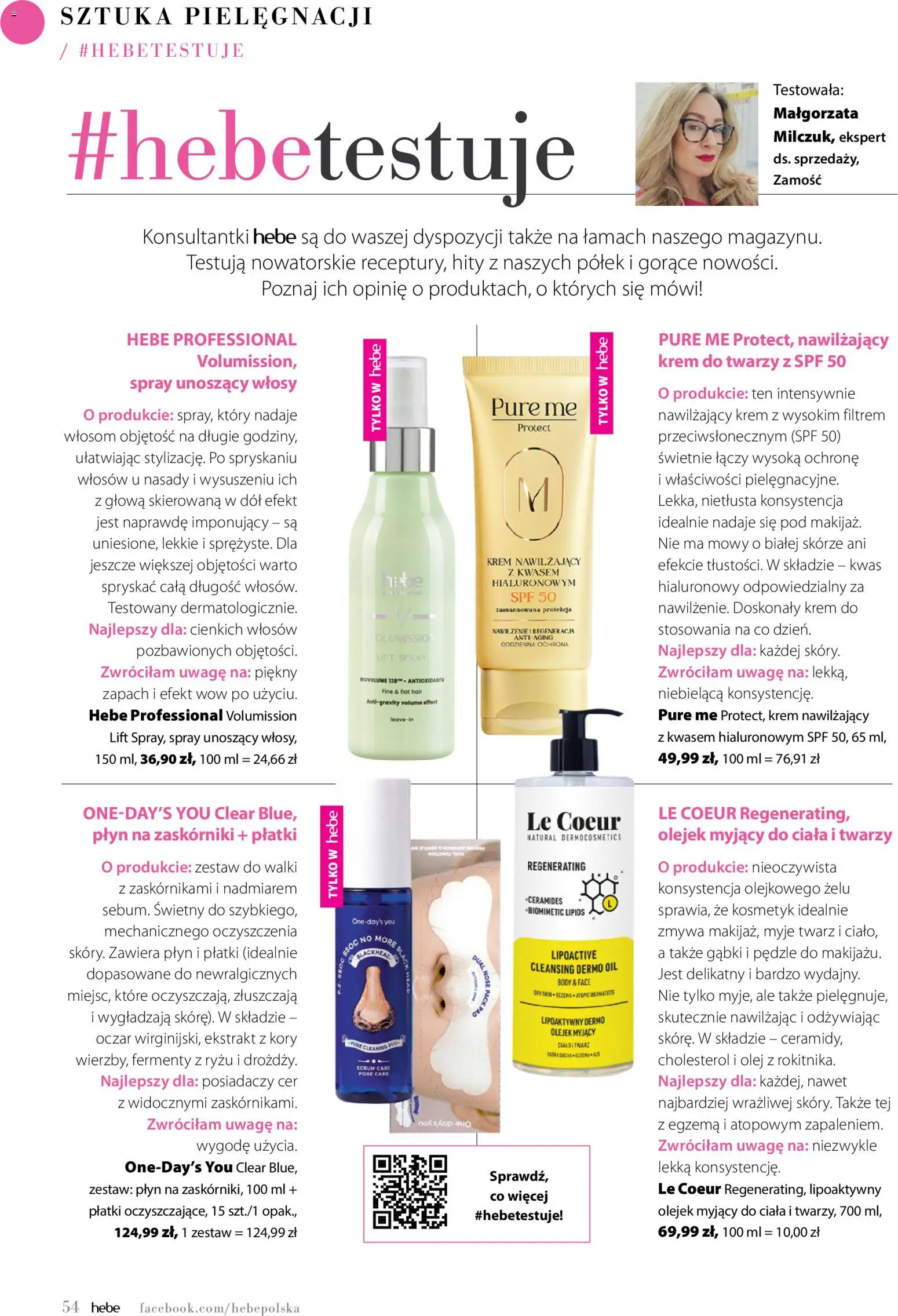 Hebe gazetka - Magazyn od 01.09.2026 | Strona: 54 | Produkty: Gry, Olej, Body, Płatki