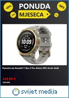 Svijet medija Katalog - Pregled kataloga iz trgovine Svijet medija, vrijedi od 04.05.2026 | Stranica: 7 | Proizvodi: Pametni sat, Sat