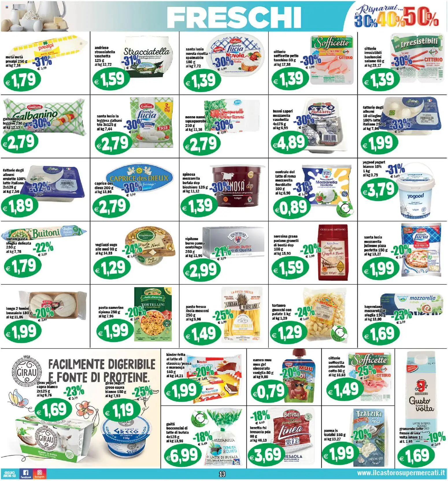 Volantino Il Castoro del 29.05.2026 | Pagina: 13 | Prodotti: Yogurt, Centrifuga, Pasta, Sugo