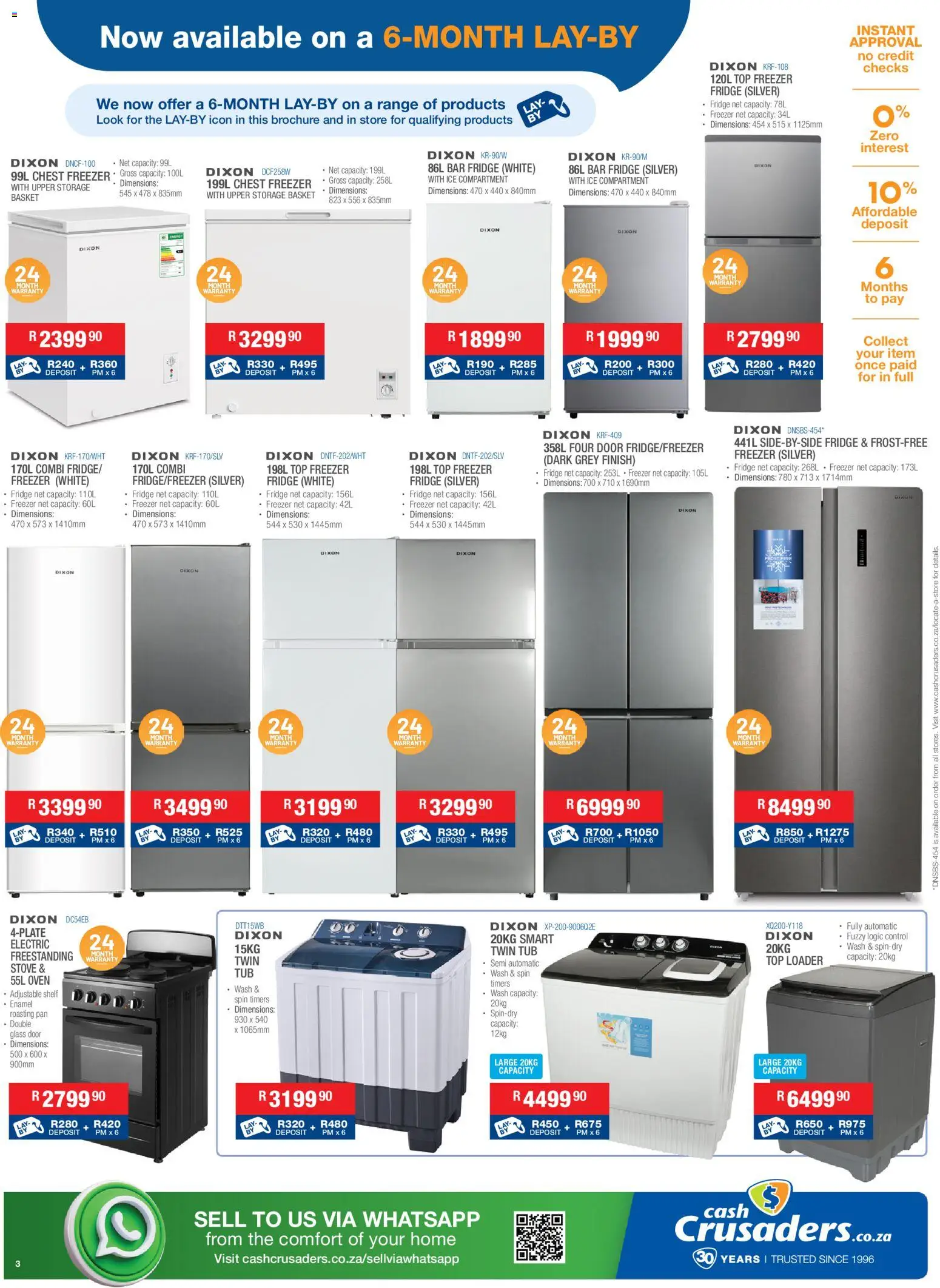New Cash Crusaders catalogue – valid from 15.05.2026 | Page: 3 | Products: Stove, Basket, Chest freezer, Enamel