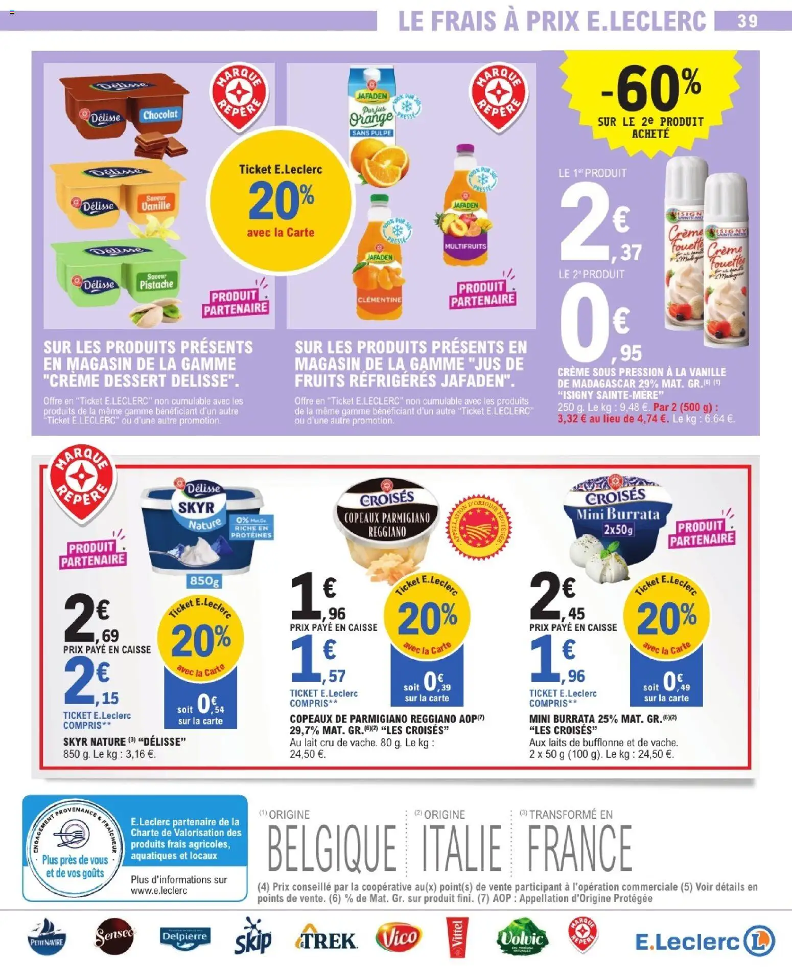 {H1} | Page: 39 | Produits: Clémentine, Lait, Jus, Skyr
