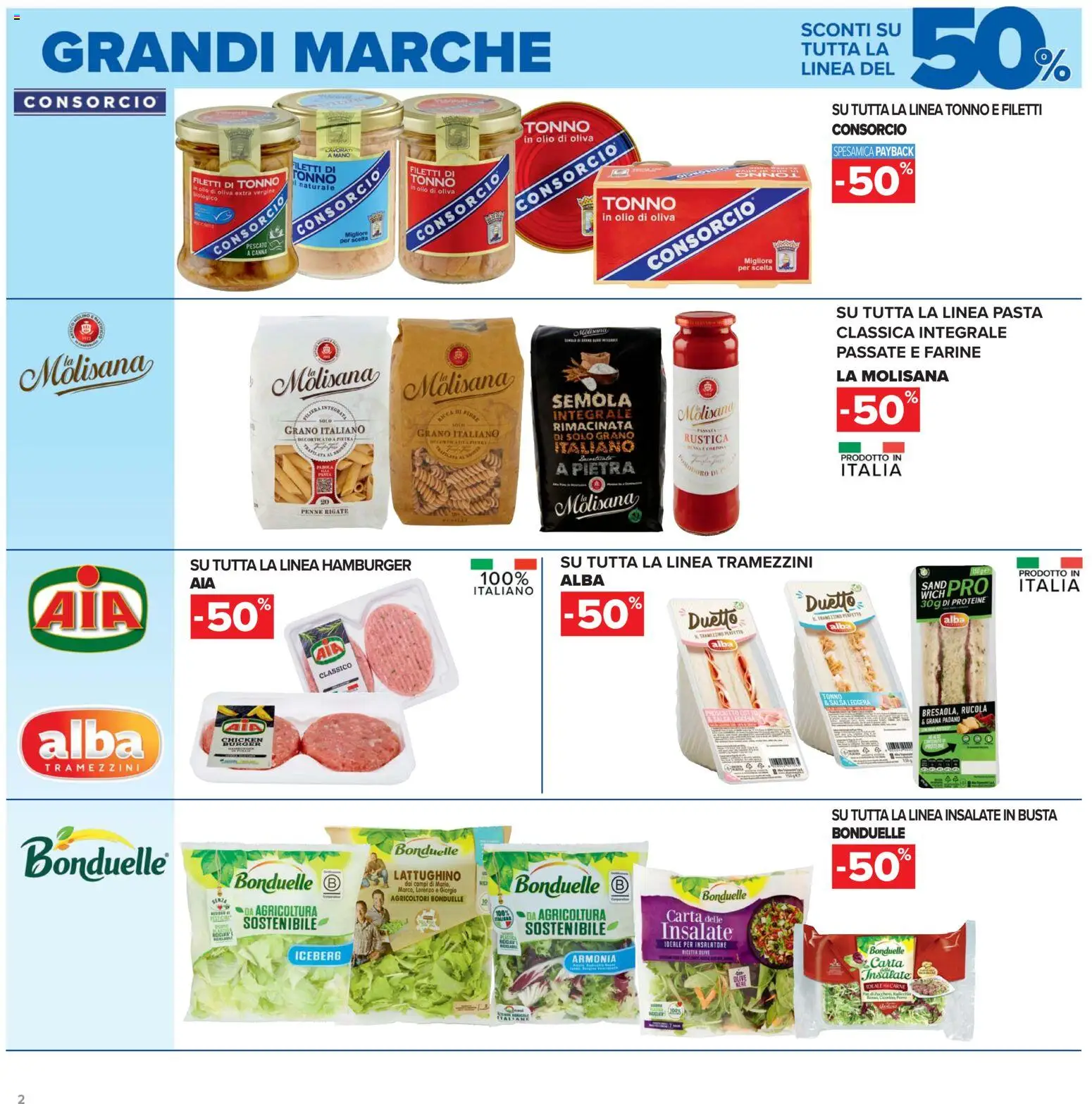 Volantino Carrefour del 19.05.2026 | Pagina: 2 | Prodotti: Olio di oliva extra vergine, Grana Padano, Penne, Olio di Oliva