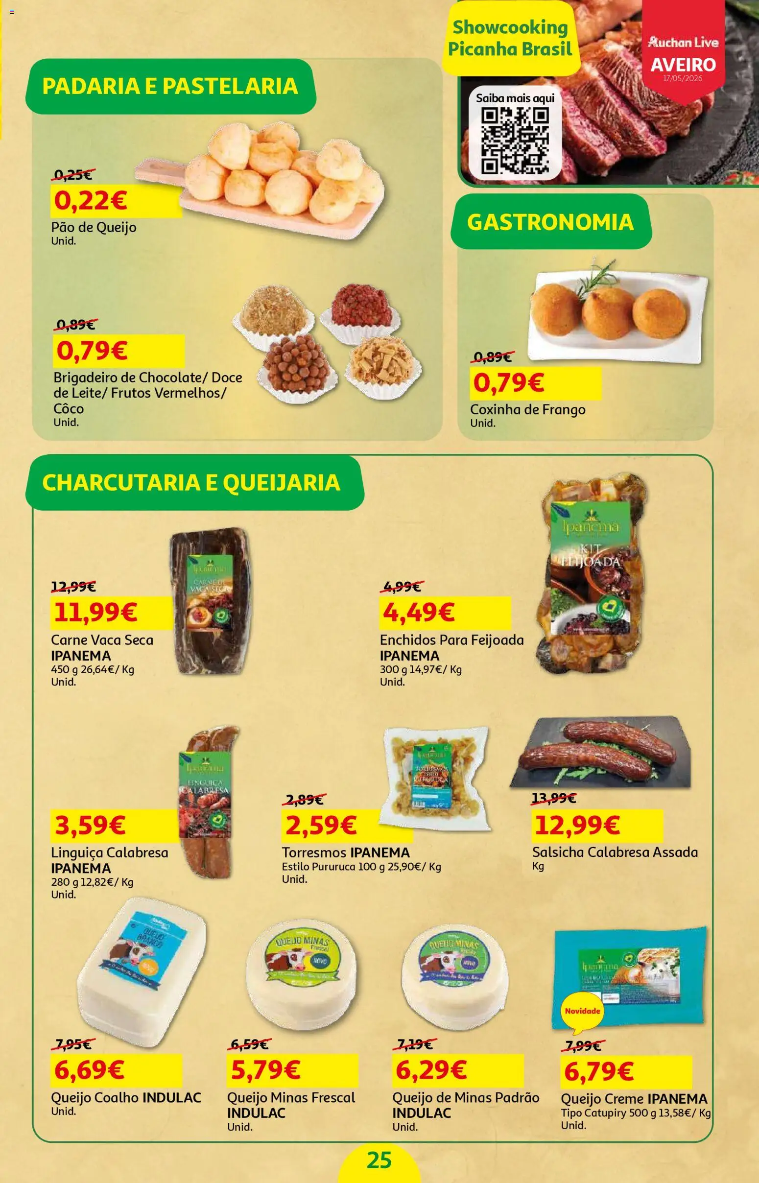 Auchan - Beleza Interiores Spring │ válido de 21.04.2026 | Página: 25 | Produtos: Frango, Padaria, Linguiça, Pão