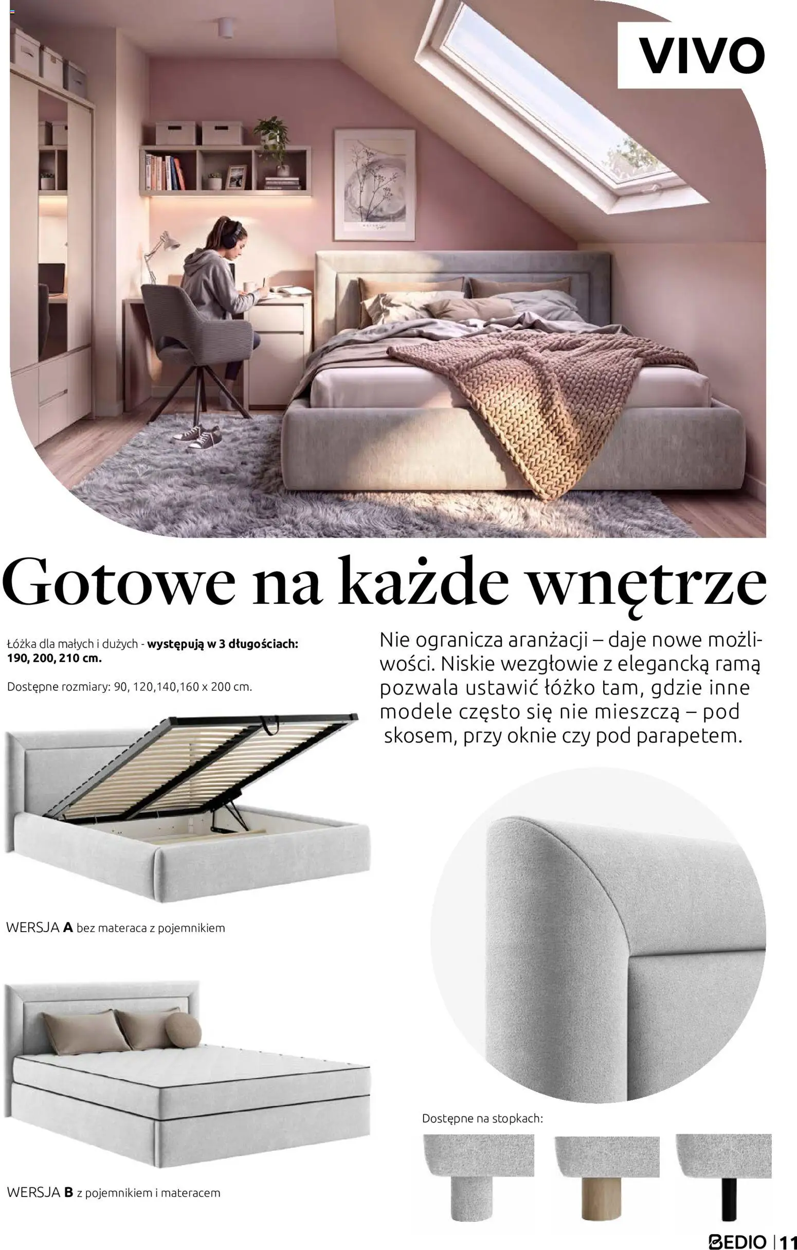 Black Red White promocje - Łóżka i materace BEDIO od 13.10.2026 | Strona: 11 | Produkty: Rama, Łóżko