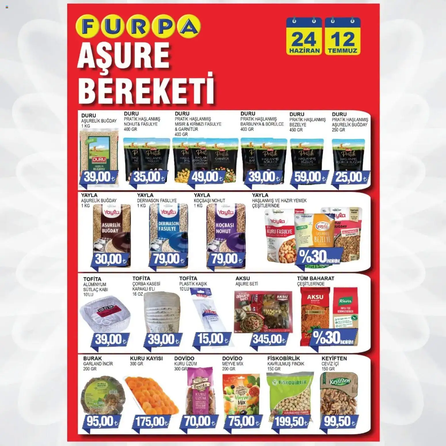 Furpa Katalog - 25 Haziran 2026 tarihinden itibaren geçerlidir | Sayfa: 3 | Ürünler: Fasulye, Hazır yemek, Ceviz, Mısır