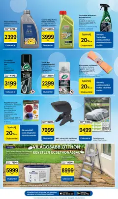Tesco aktuális akciós újság - amely érvényes a következő dátumtól: 2026.07.16. | Oldal: 15 | Termékek: Takaróponyva, Törlőkendő, Motorolaj, Kefe