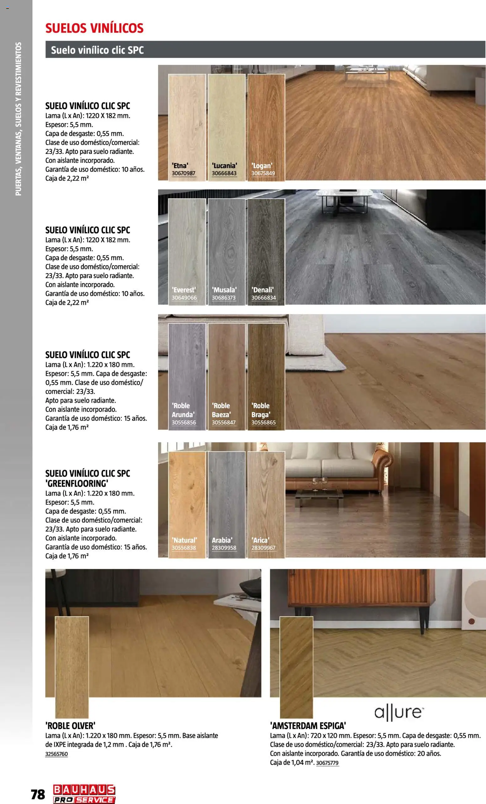 Bauhaus ProService │ válido desde el 11/05/2026 | Página: 78 | Productos: Suelos vinílicos, Caja