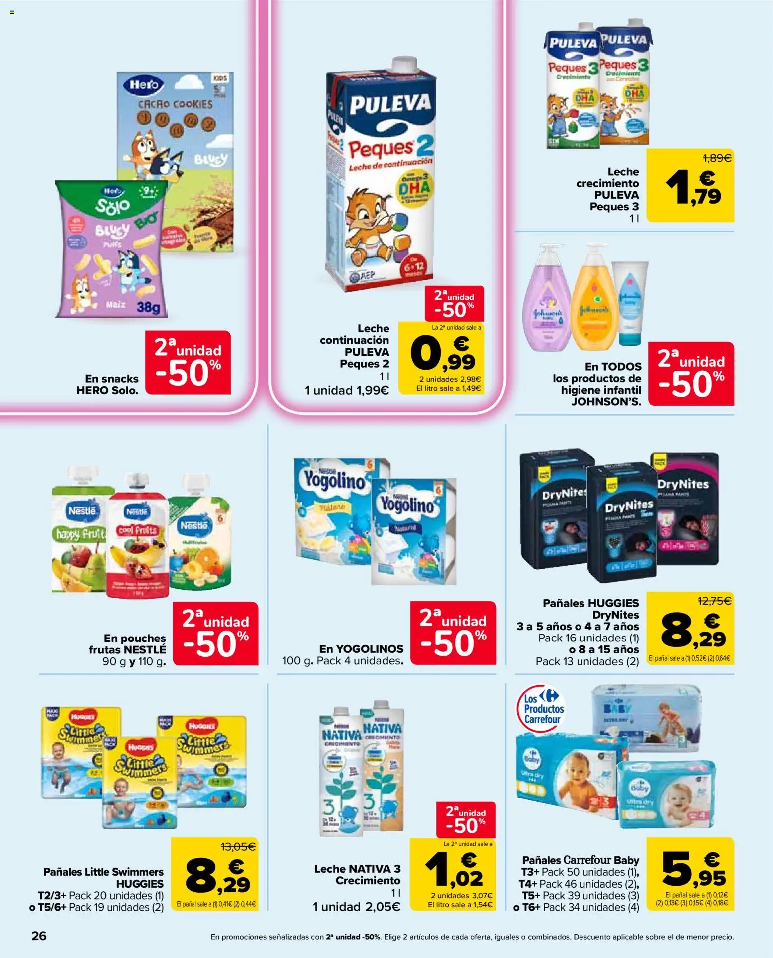 Carrefour Market folleto │ válido desde el 26/08/2026 | Página: 26 | Productos: Maíz, Snacks, Leche, Pañales