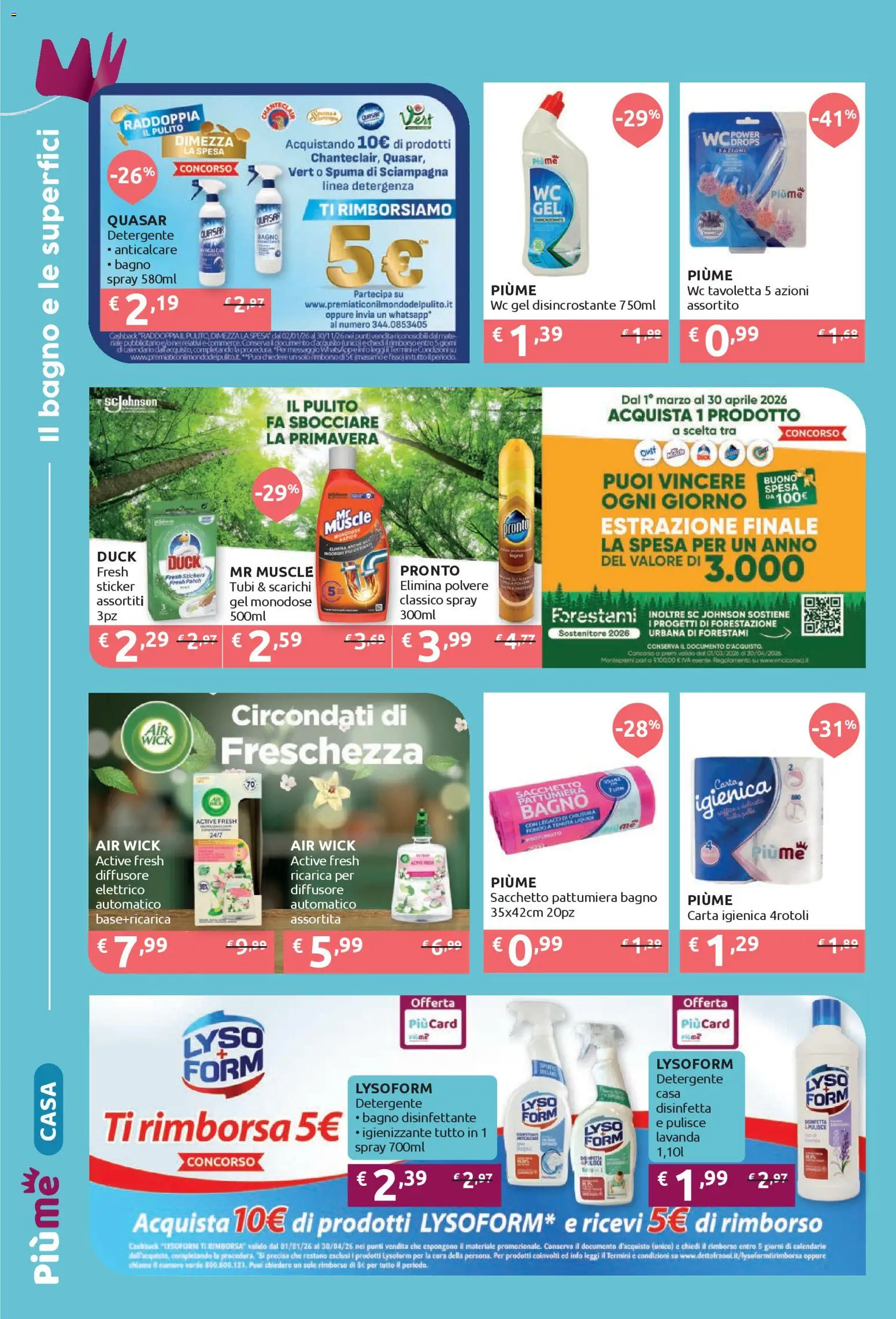Volantino IperSoap del 09.03.2026 | Pagina: 4 | Prodotti: Anticalcare, Pattumiera, WC, Bagno