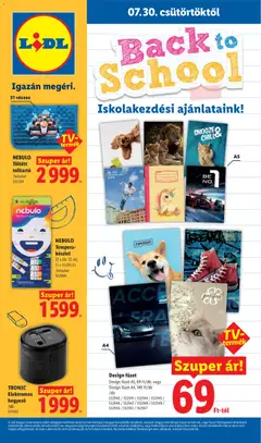 Lidl Iskolakezdési - amely érvényes a következő dátumtól: 2026.07.30.