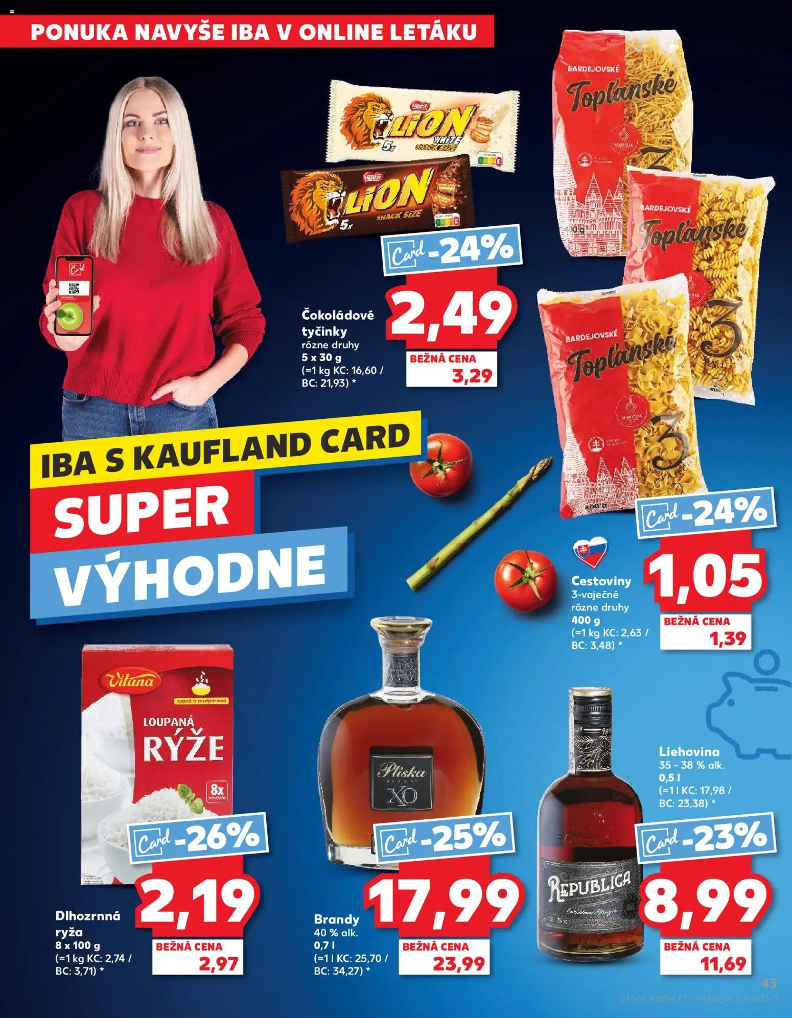 Kaufland SK akciós ujság - amely érvényes a következő dátumtól: 2026.03.05. | Oldal: 43 | Termékek: Brandy
