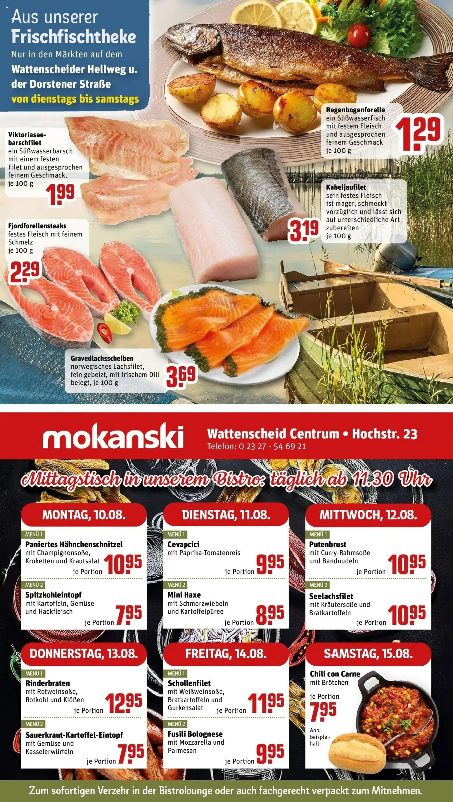 REWE Prospekt ab 10.08.2026 zum Blättern » Angebote | Seite: 34 | Produkte: Rinderbraten, Mozzarella, Dill, Hackfleisch