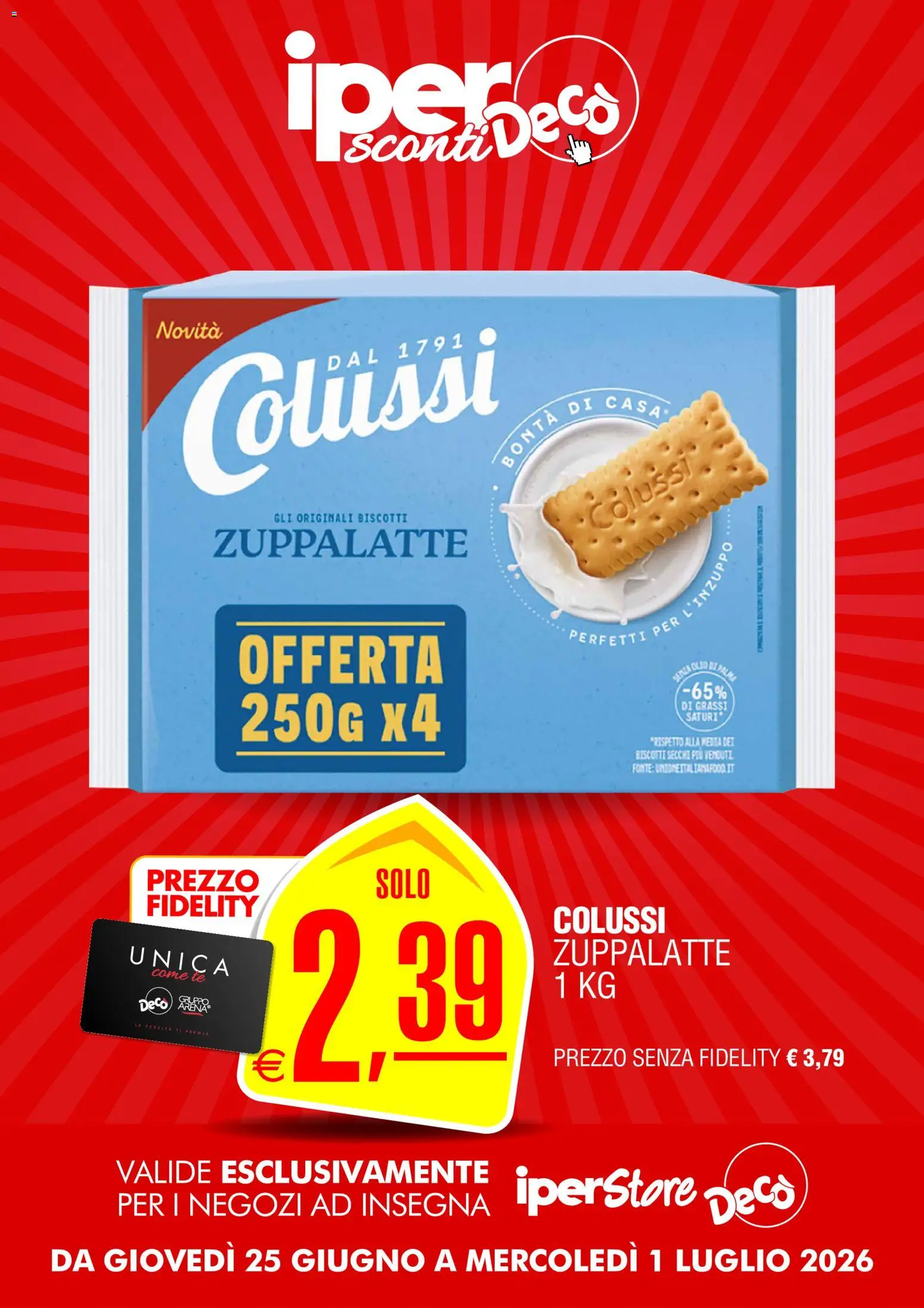 Volantino Decò del 25/06/2026 | Pagina: 7 | Prodotti: Tè, Biscotti, Olio