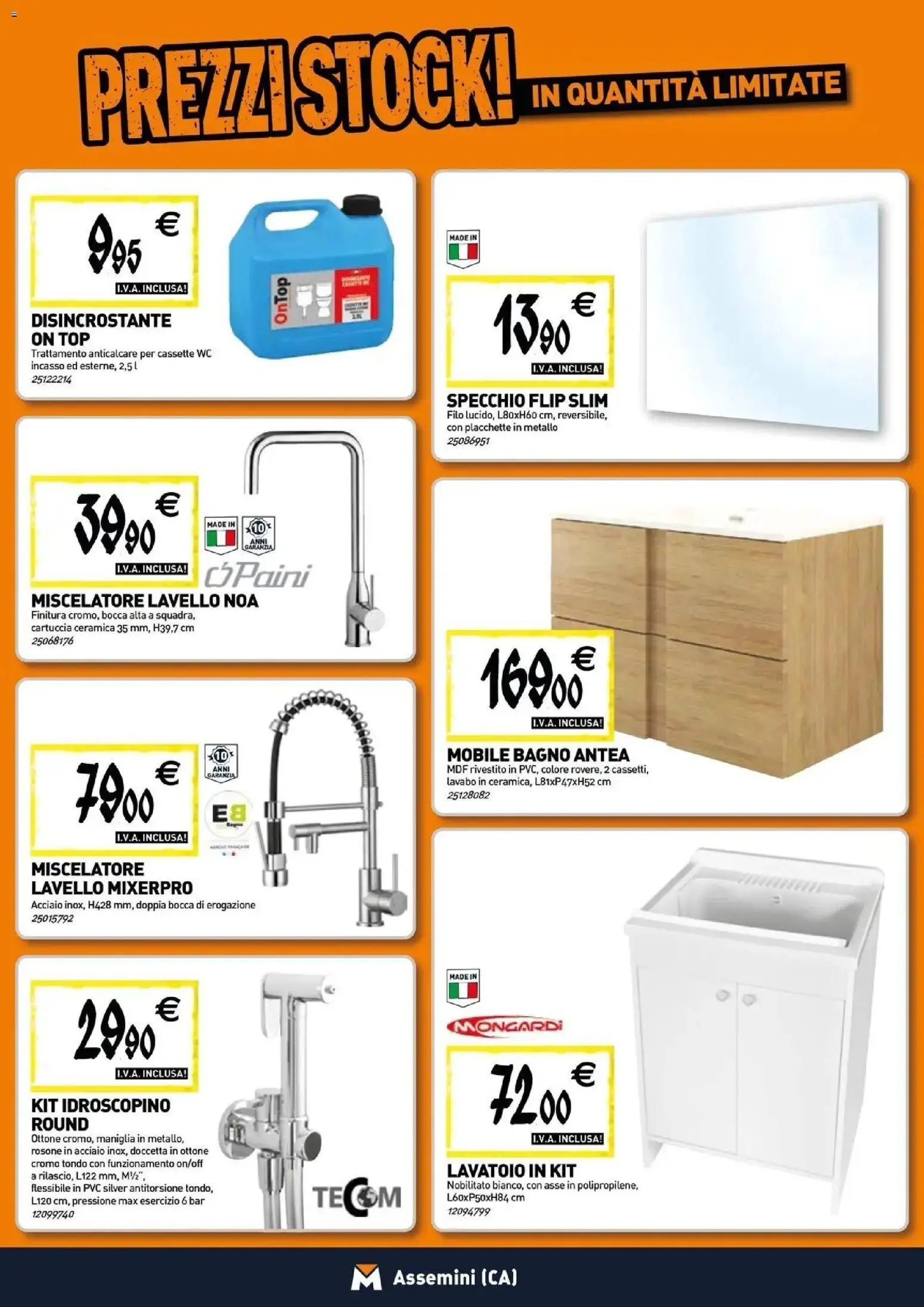 Volantino TECNOMAT del 12.03.2026 | Pagina: 5 | Prodotti: Mobile, Anticalcare, Lavello, Specchio