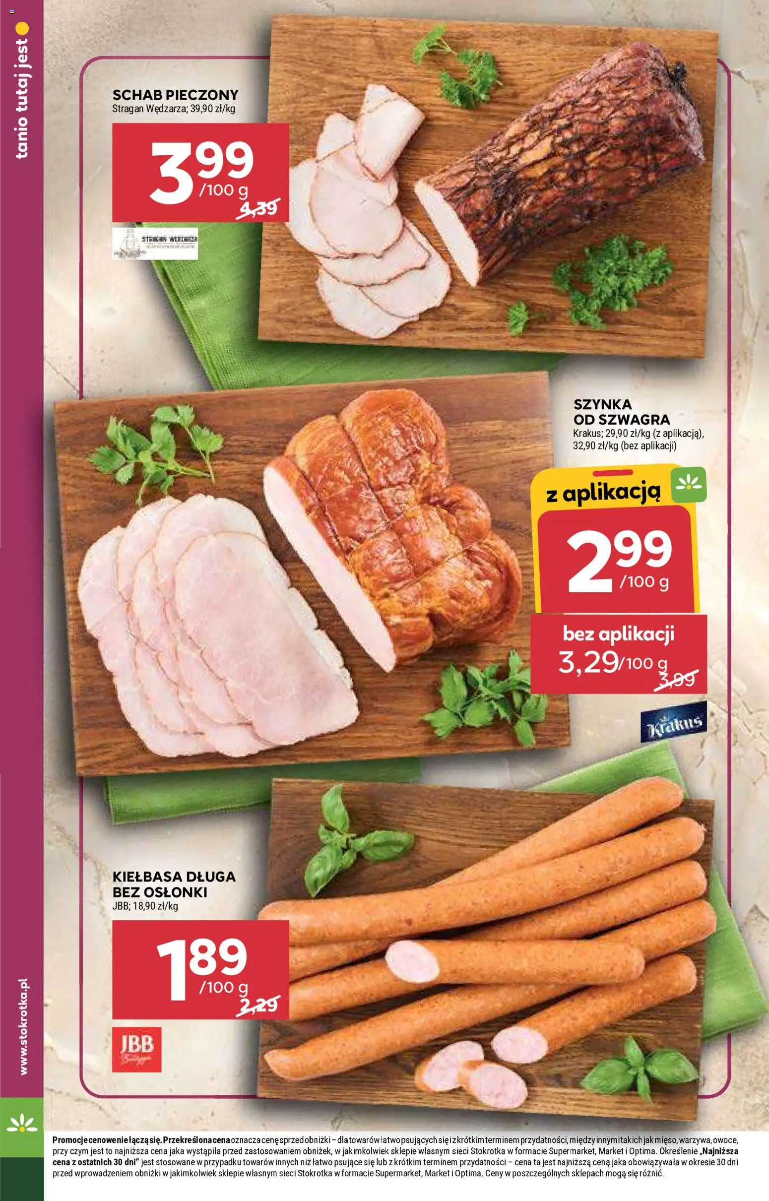 Stokrotka gazetka od 21.05.2026 | Strona: 22 | Produkty: Kiełbasa, Schab, Stokrotka, Schab pieczony