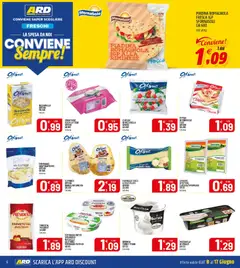 Anteprima del volantino ARD Discount volantino valido a partire dal 08.06.2026 | Pagina: 6 | Prodotti: Stracchino, Burrata, Ovino, Emmental