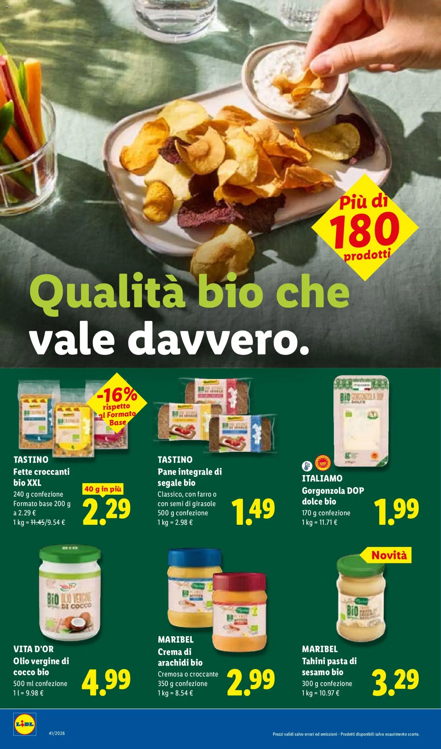 Volantino Lidl del 08/10/2026 | Pagina: 16 | Prodotti: Pane, Cocco, Arachidi, Sesamo