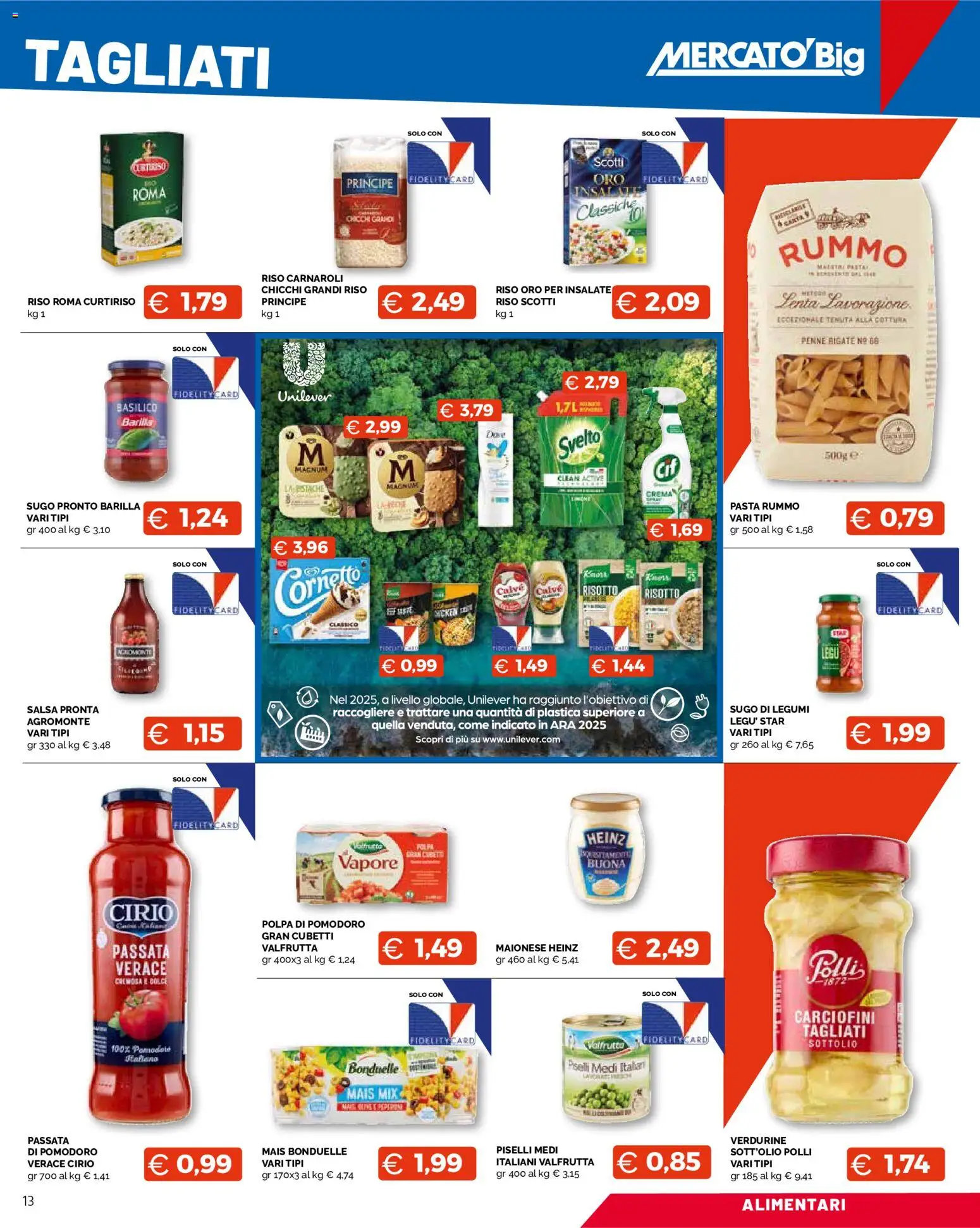 Volantino Mercatò del 25.05.2026 | Pagina: 13 | Prodotti: Legumi, Mais, Sugo, Penne
