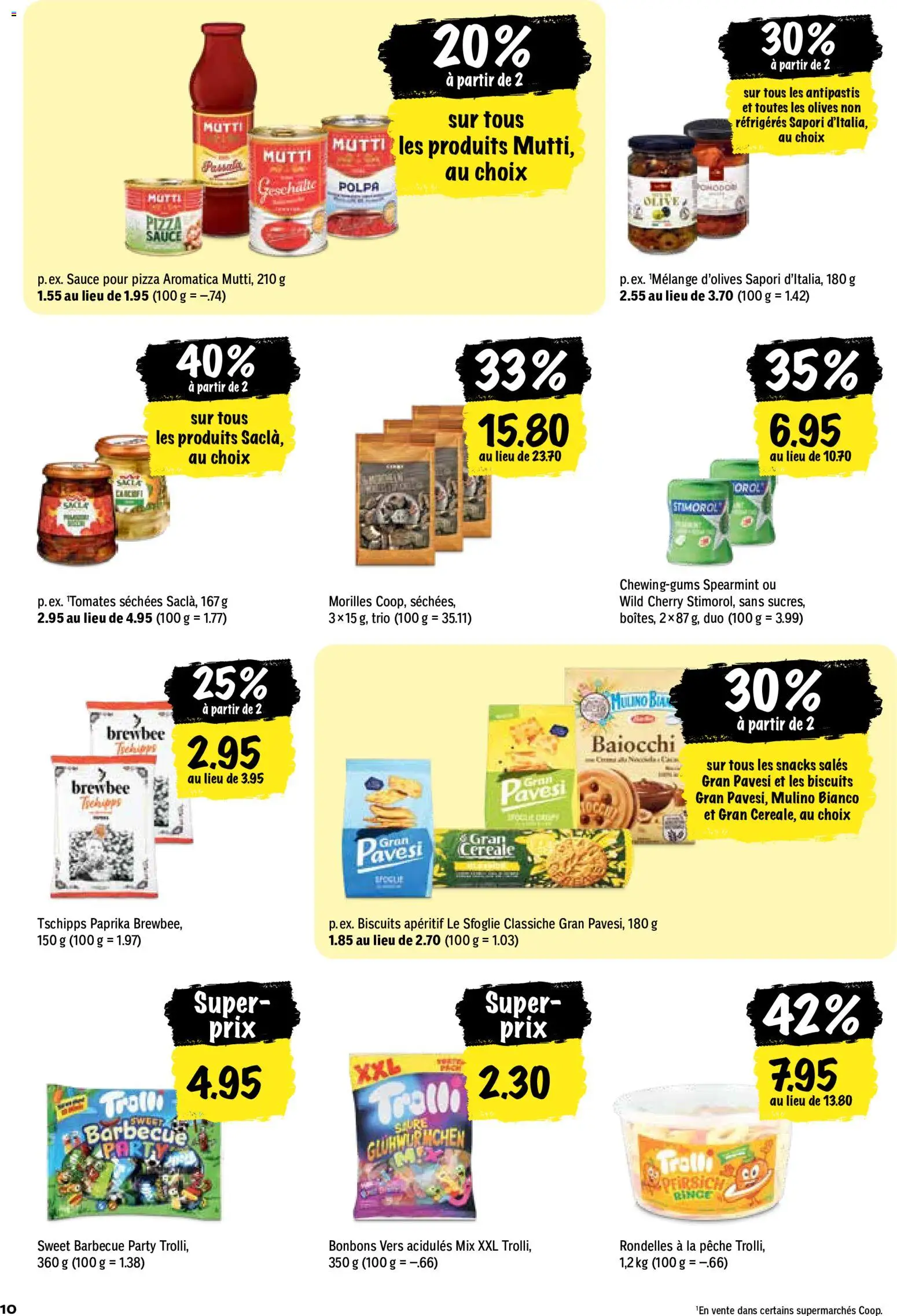 Coop aktionen FR – gültig ab 20.08.2026 | Seite: 10 | Produkte: Snacks, Pizza, Paprika, Chips