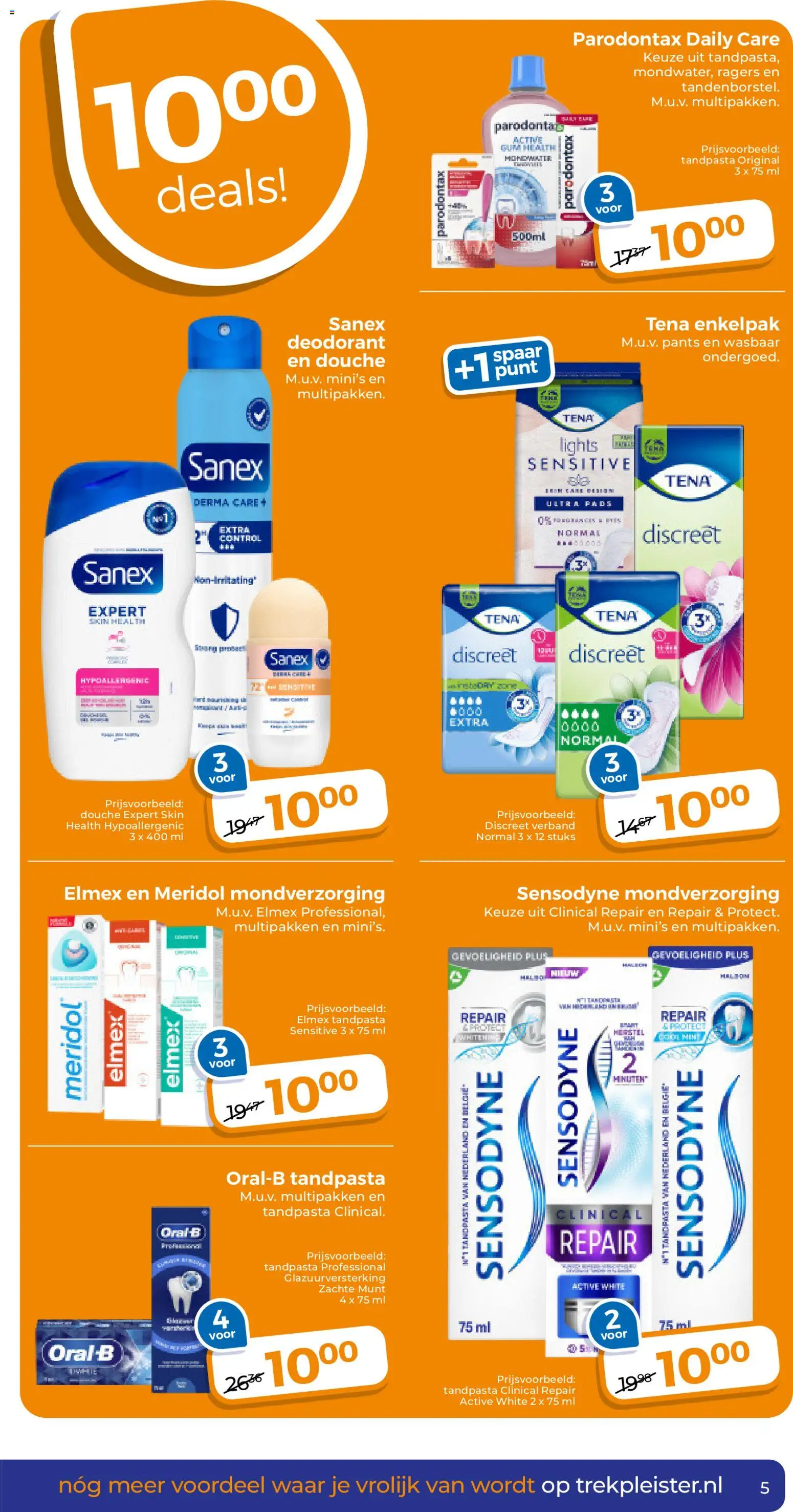 {H1} | Pagina: 6 | Producten: Deodorant, Tandpasta, Douche, Pads