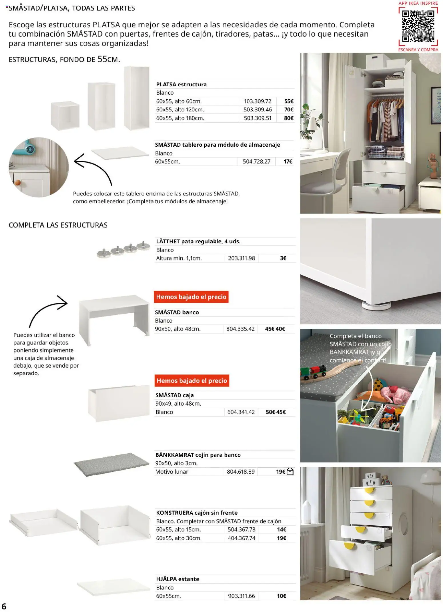 Catálogo IKEA Almacenaje infantil │ válido desde el 01/02/2026 | Página: 6 | Productos: Almacenaje, Cojín, Estante, Caja