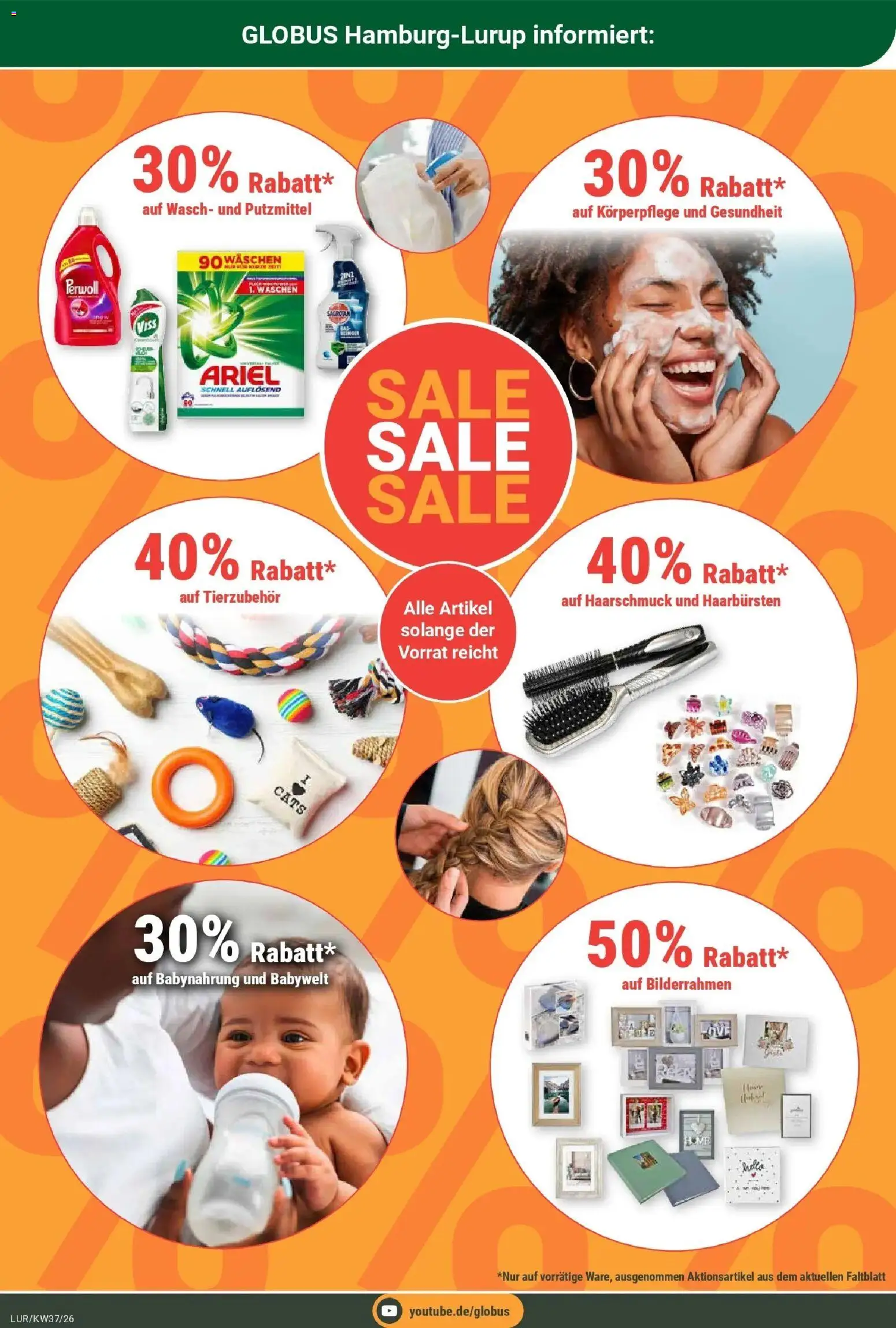 Globus Aktueller Prospekt (ab 07.09.2026) » Angebote online | Seite: 5 | Produkte: Ariel, Perwoll, Babynahrung, Bilderrahmen
