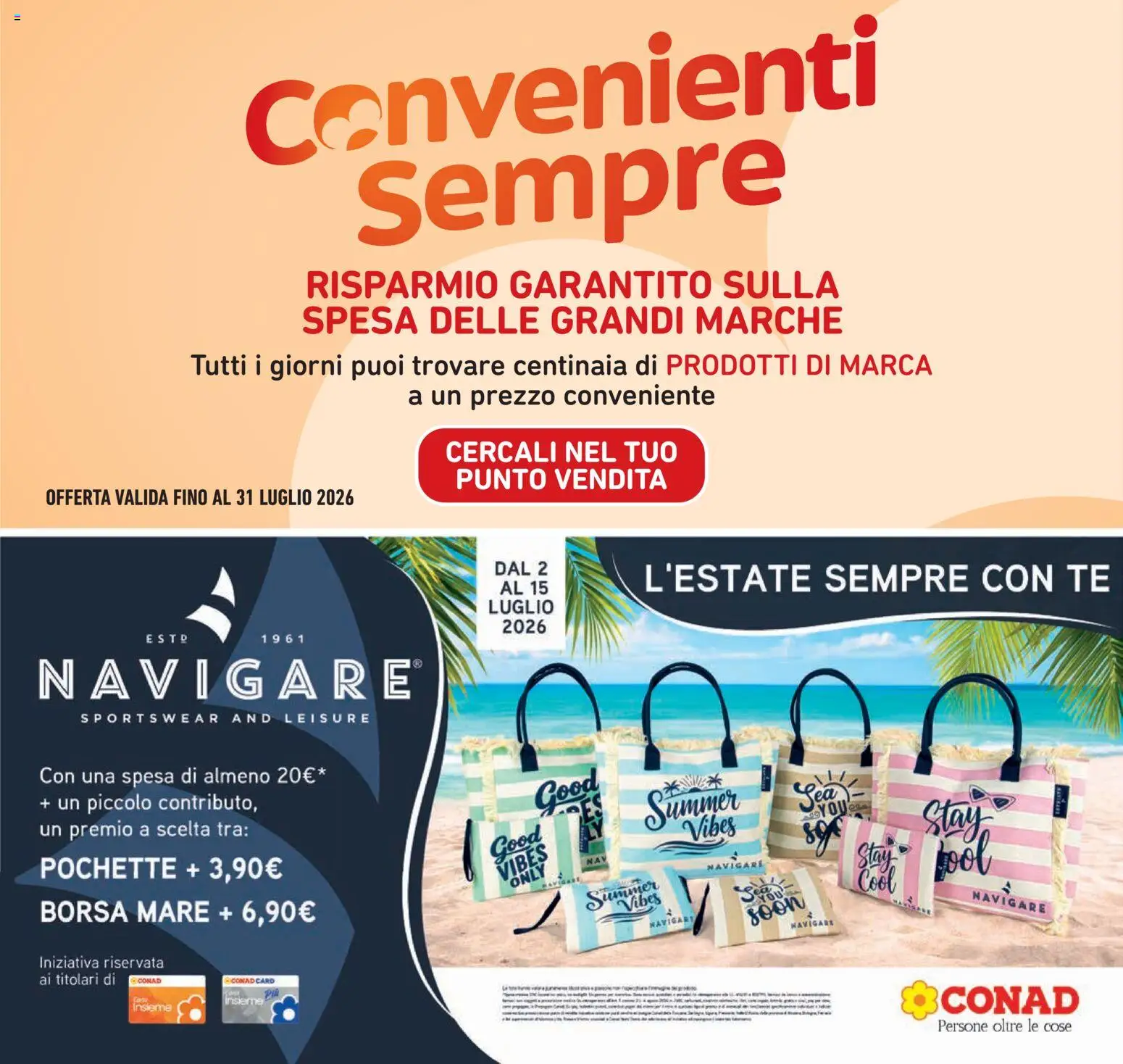 Volantino Conad del 02/07/2026 | Pagina: 22 | Prodotti: Tè, Borsa