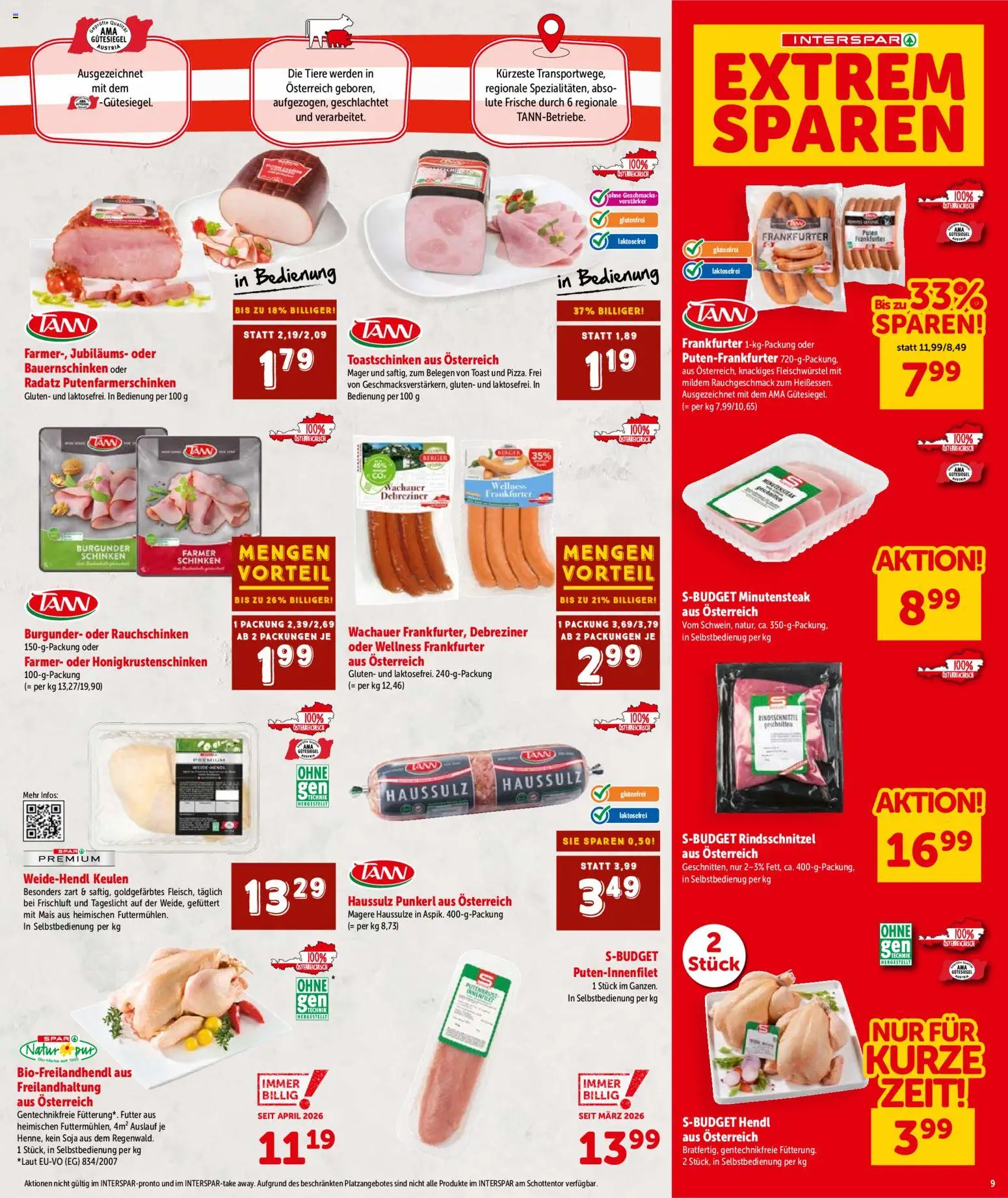 Interspar Flugblatt - Wien gültig ab 01.07.2026 | Seite: 9 | Produkte: Schinken