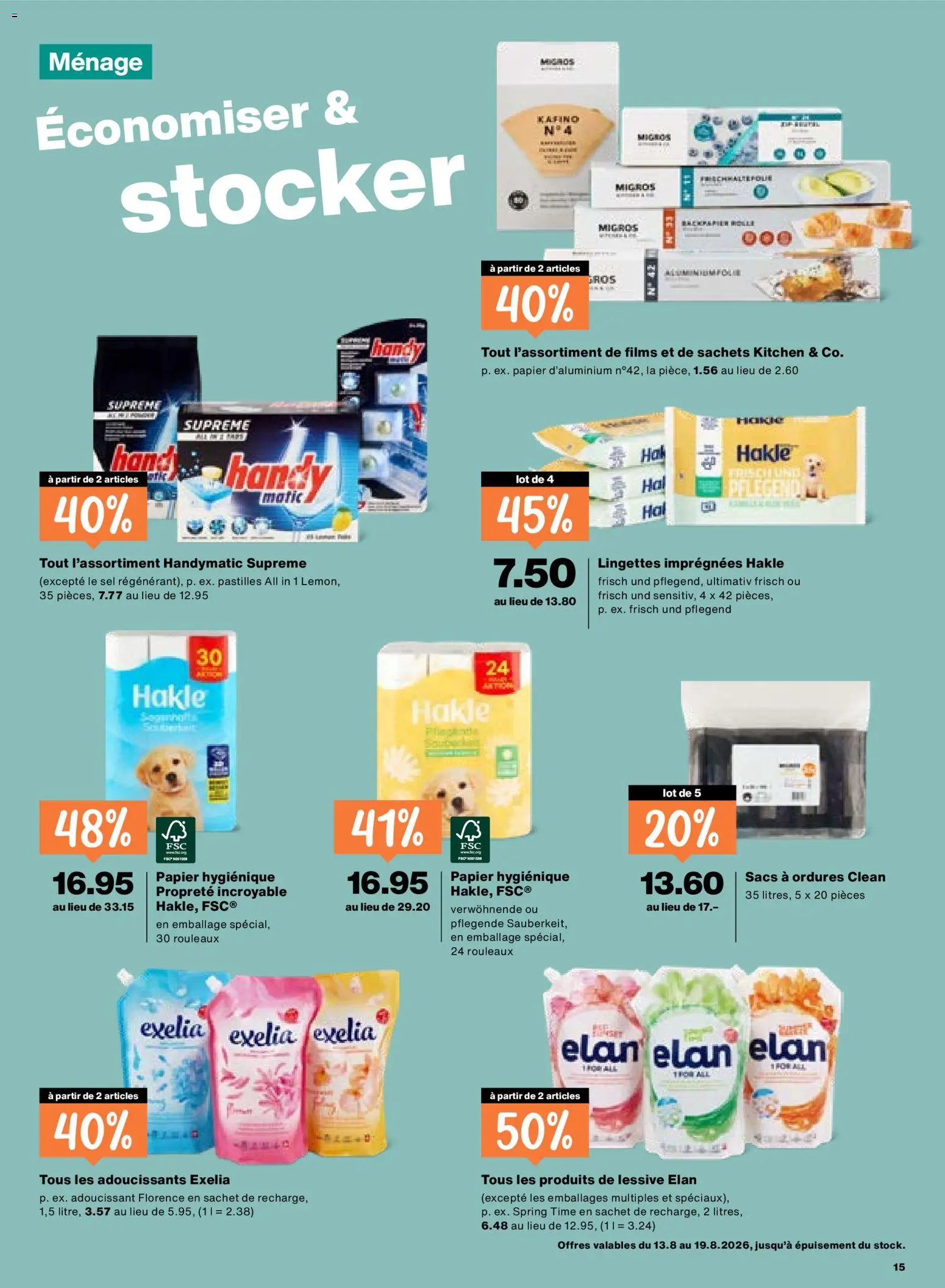 Migros aktionen FR – gültig ab 13.08.2026 | Seite: 15