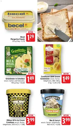 nah & gut Prospekt Offenburg-Zunsweier ab 28.09.2026 gültig | Seite: 5 | Produkte: Margarine, Becel, Ben & Jerry's, Grunlander