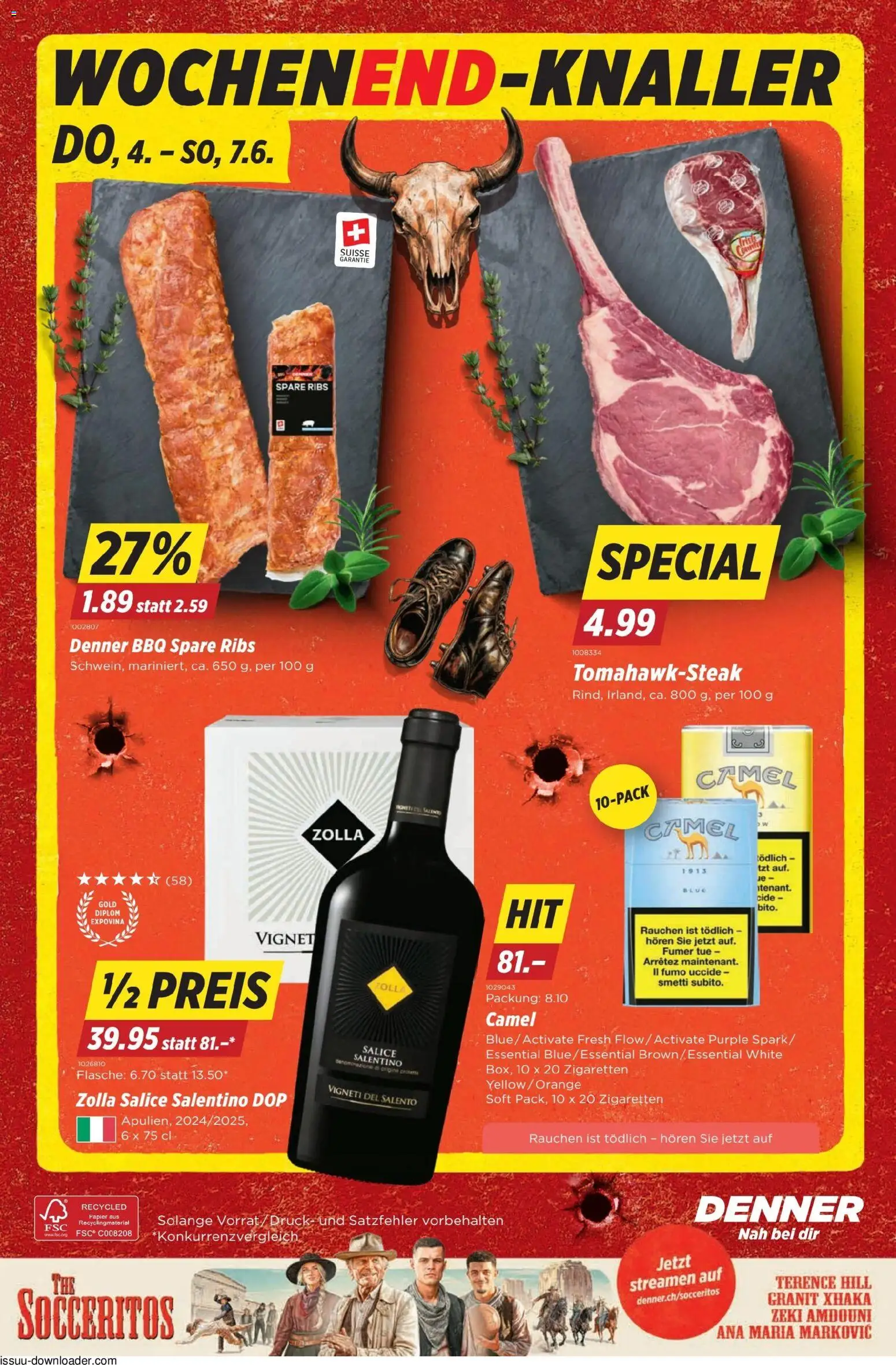 Denner aktionen – gültig ab 04.06.2026 | Seite: 22 | Produkte: Spare Ribs