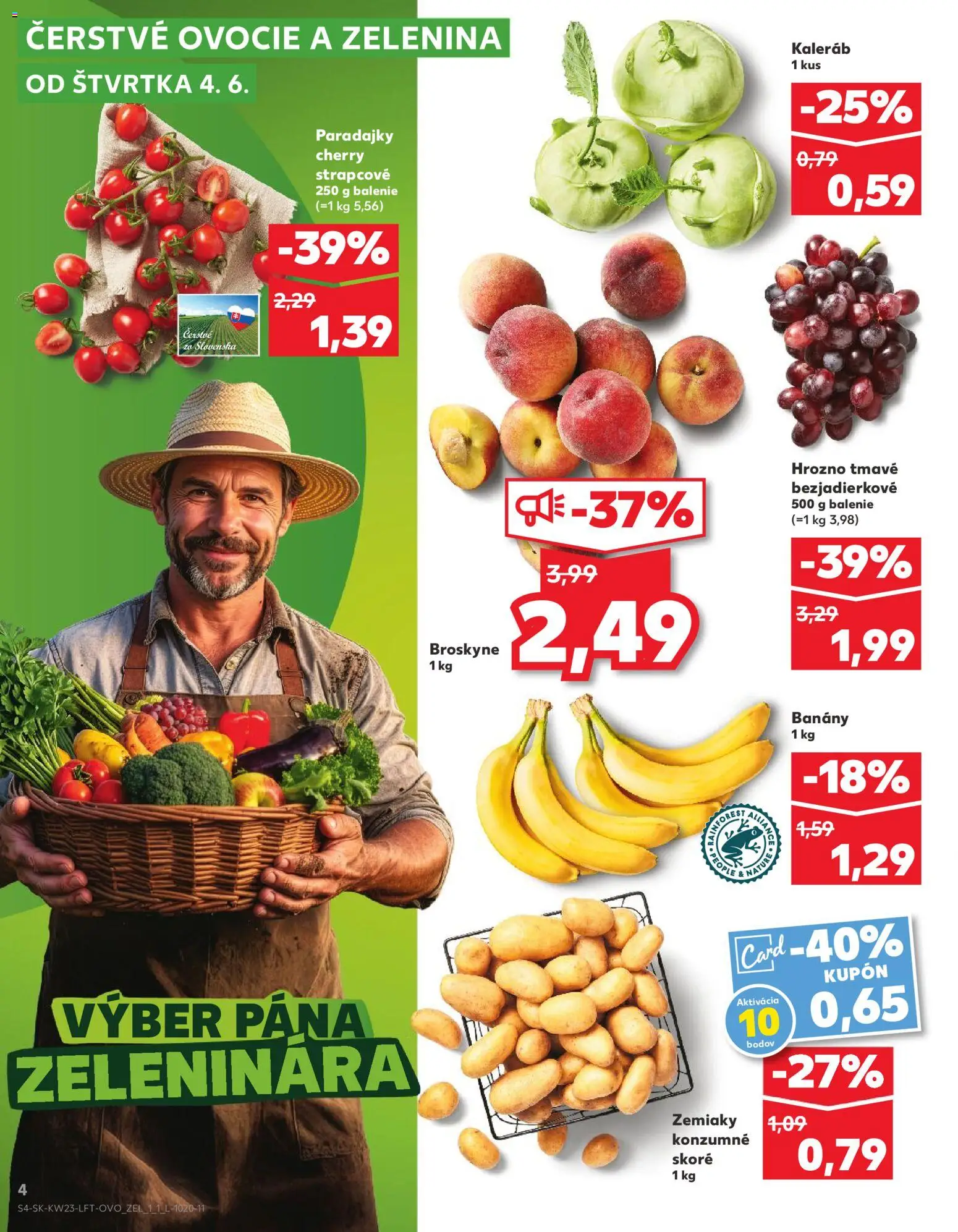 Nové Kaufland akcie – leták je platný od 04.06.2026 | Strana: 4