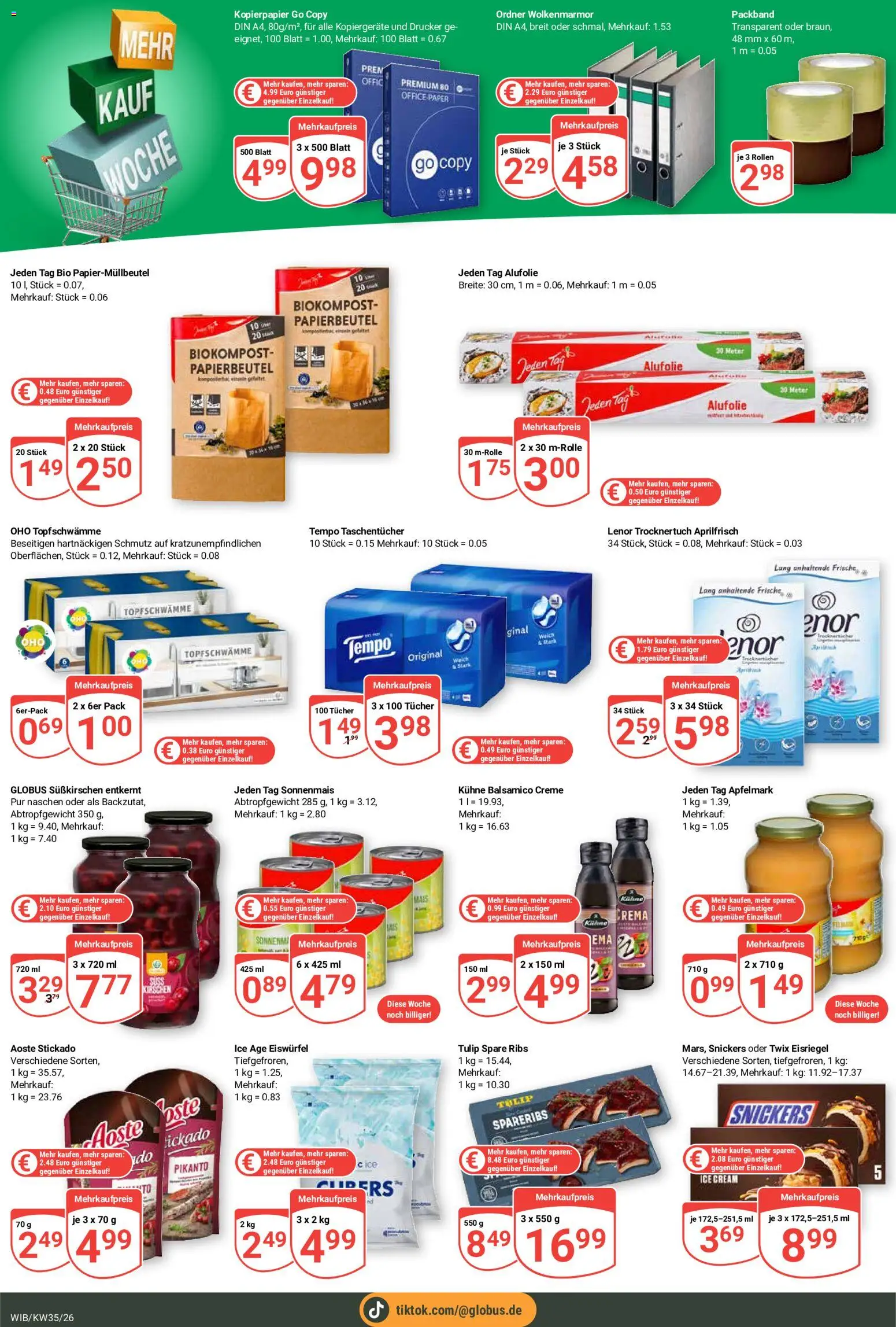 Globus Prospekt Wiesbaden-Nordenstadt – gültig ab 24.08.2026 | Seite: 19 | Produkte: Lenor, Creme, Tempo, Drucker