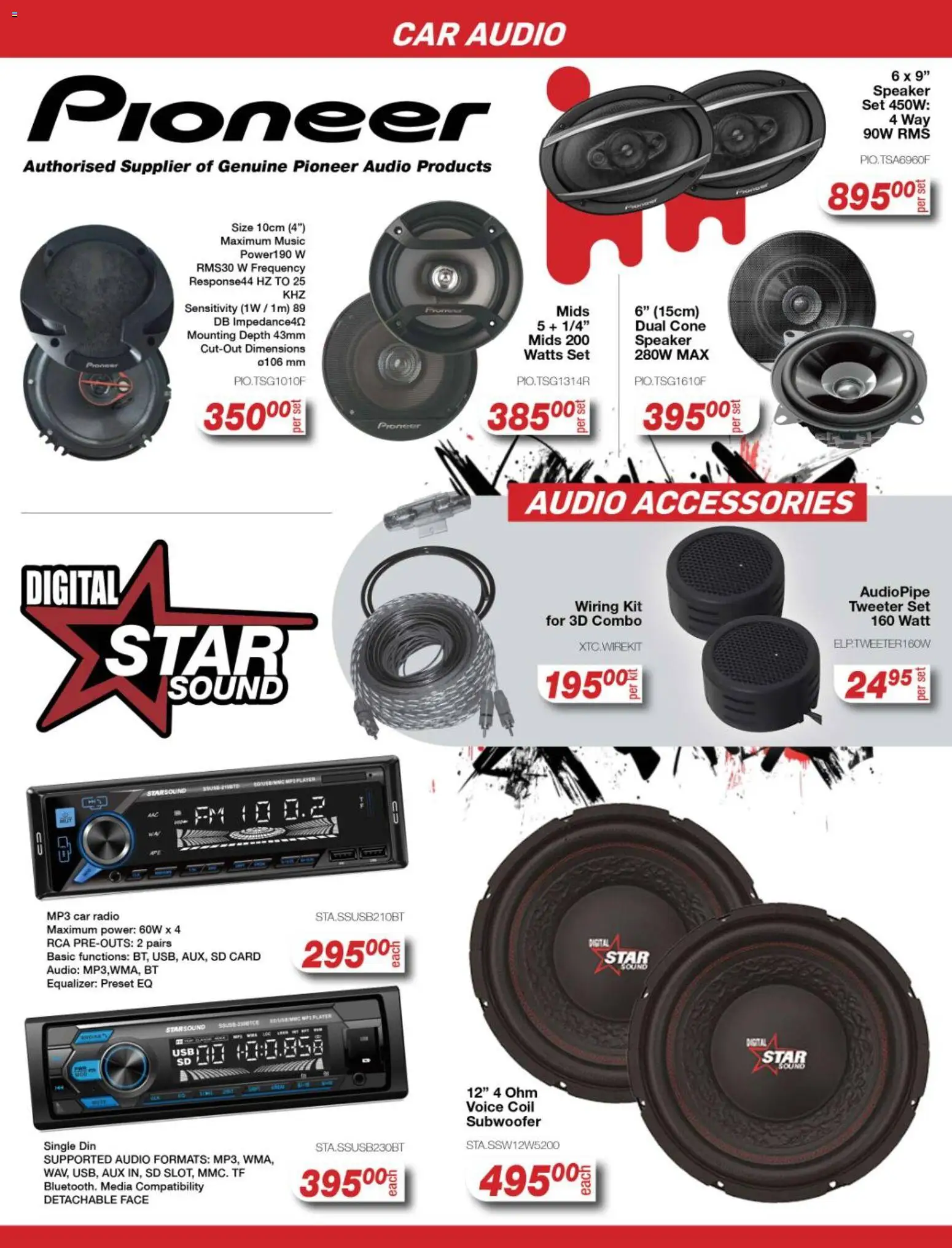 New AutoZone catalogue – valid from 23/07/2026 | Page: 2 | Products: Audio, Radio, Player, Subwoofer