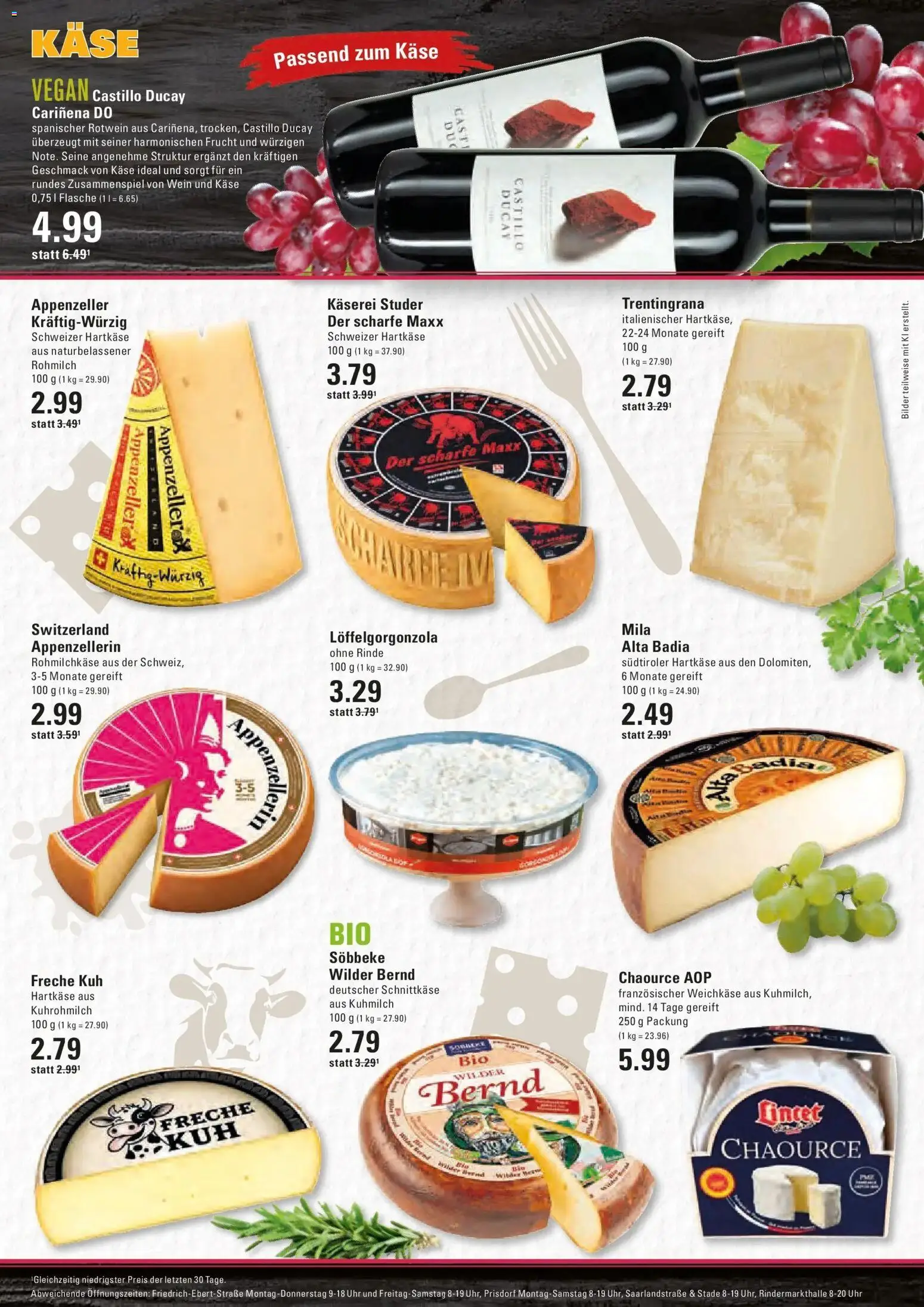 Edeka Prospekt Hamburg (ab 28.09.2026) » Angebote Online | Seite: 7 | Produkte: Käse, Bilder, Wein, Uhr