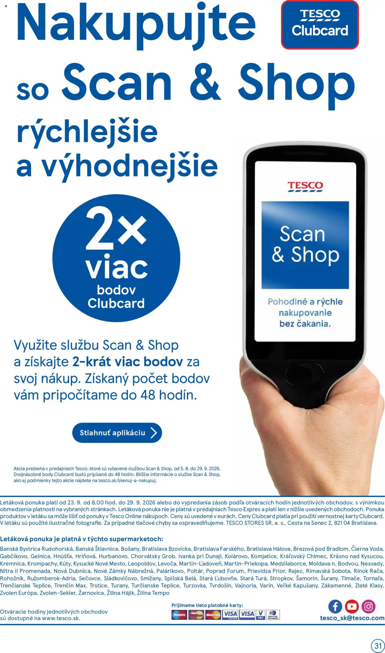 Nové Tesco akcie – leták je platný od 23.09.2026 | Strana: 31